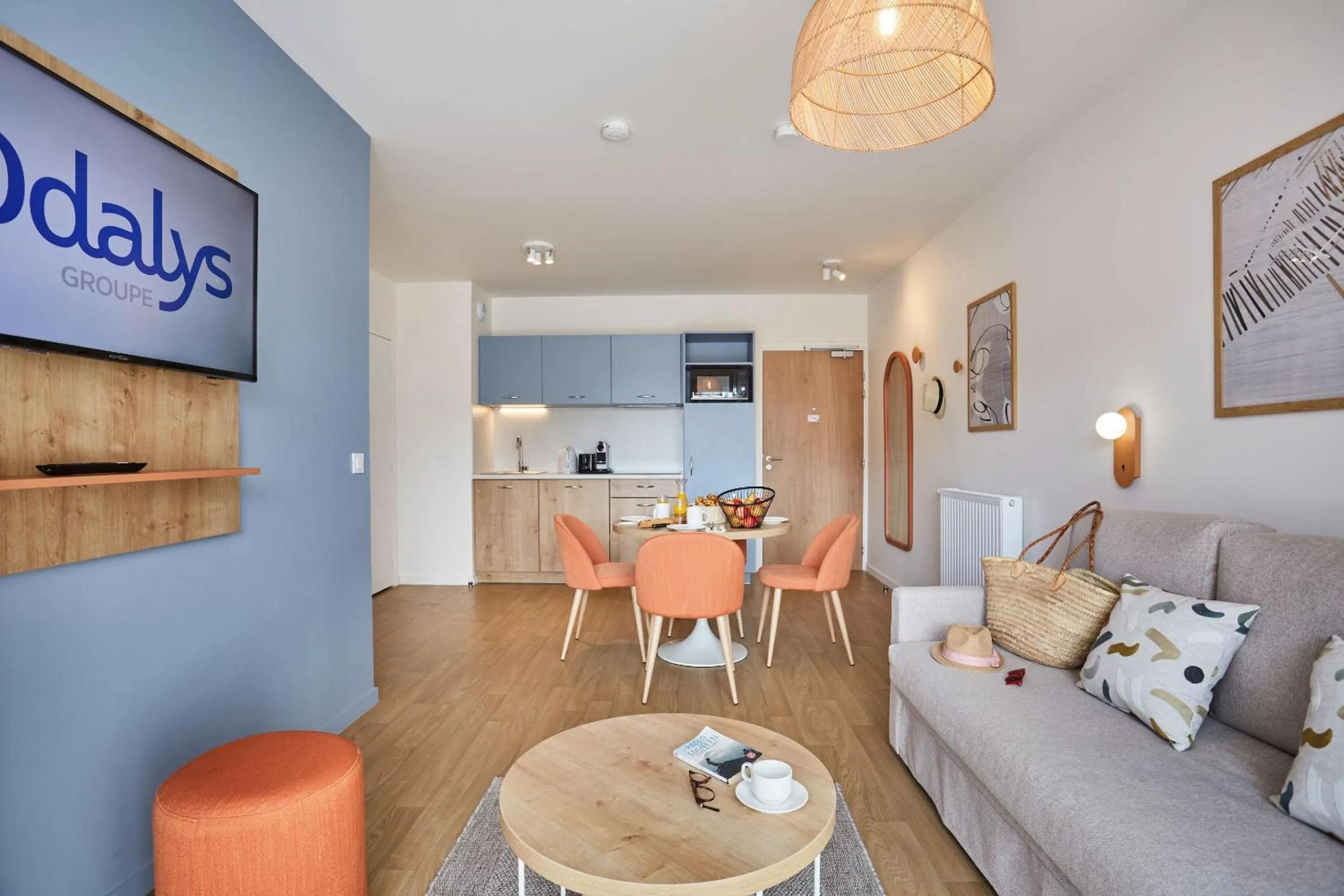 Seating area in Résidence Odalys L'Orée du Parc