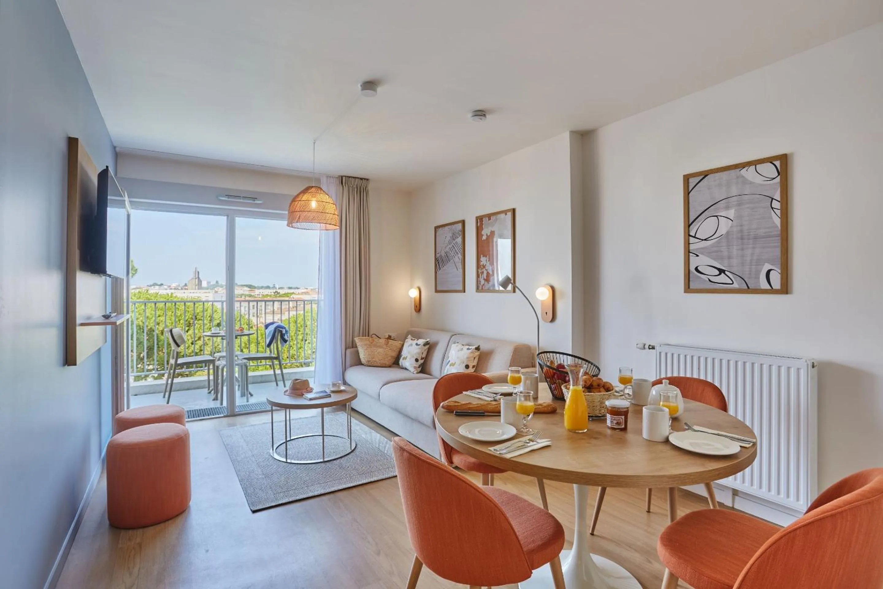 Seating area in Résidence Odalys L'Orée du Parc