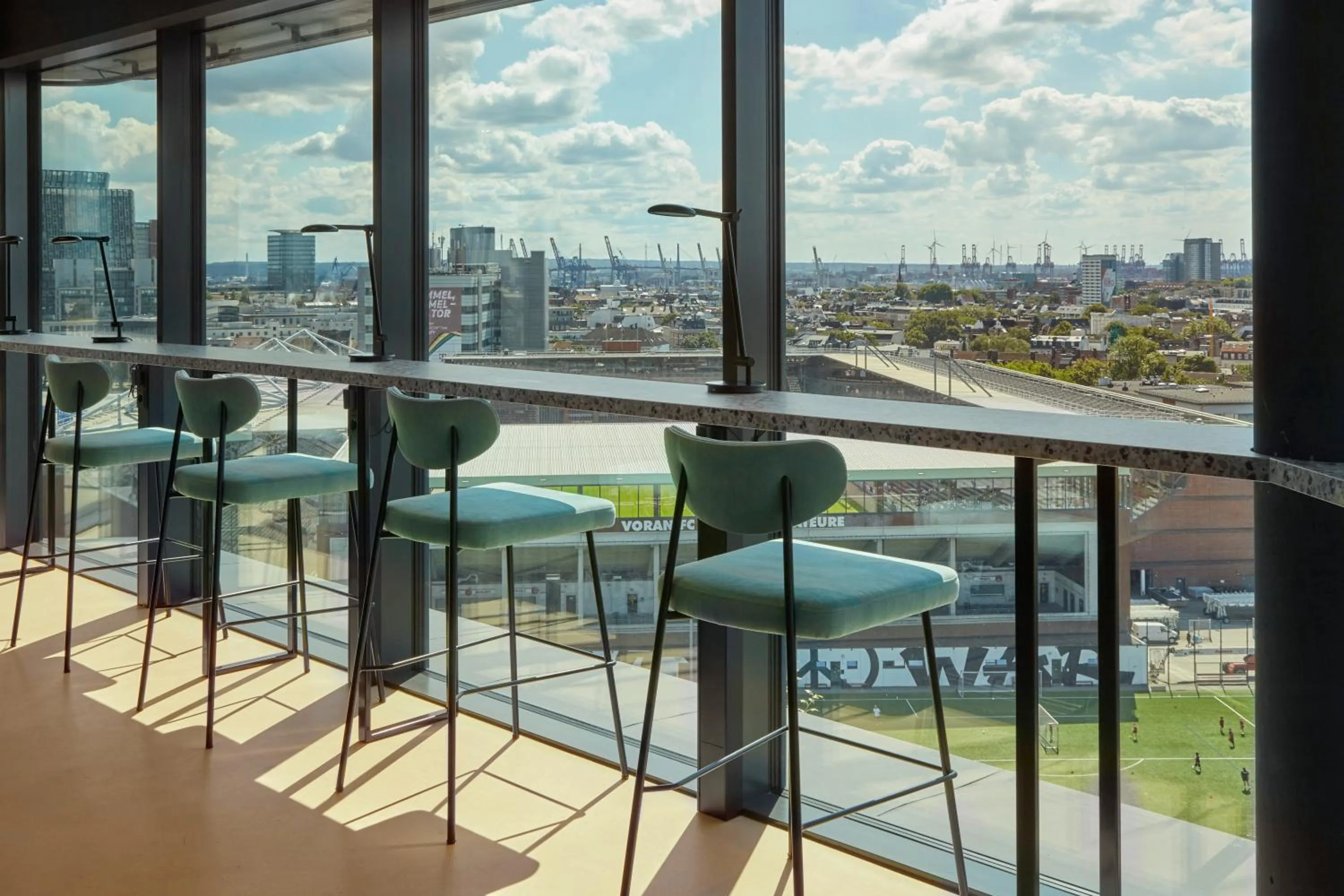 Seating area in REVERB by Hard Rock Hamburg
