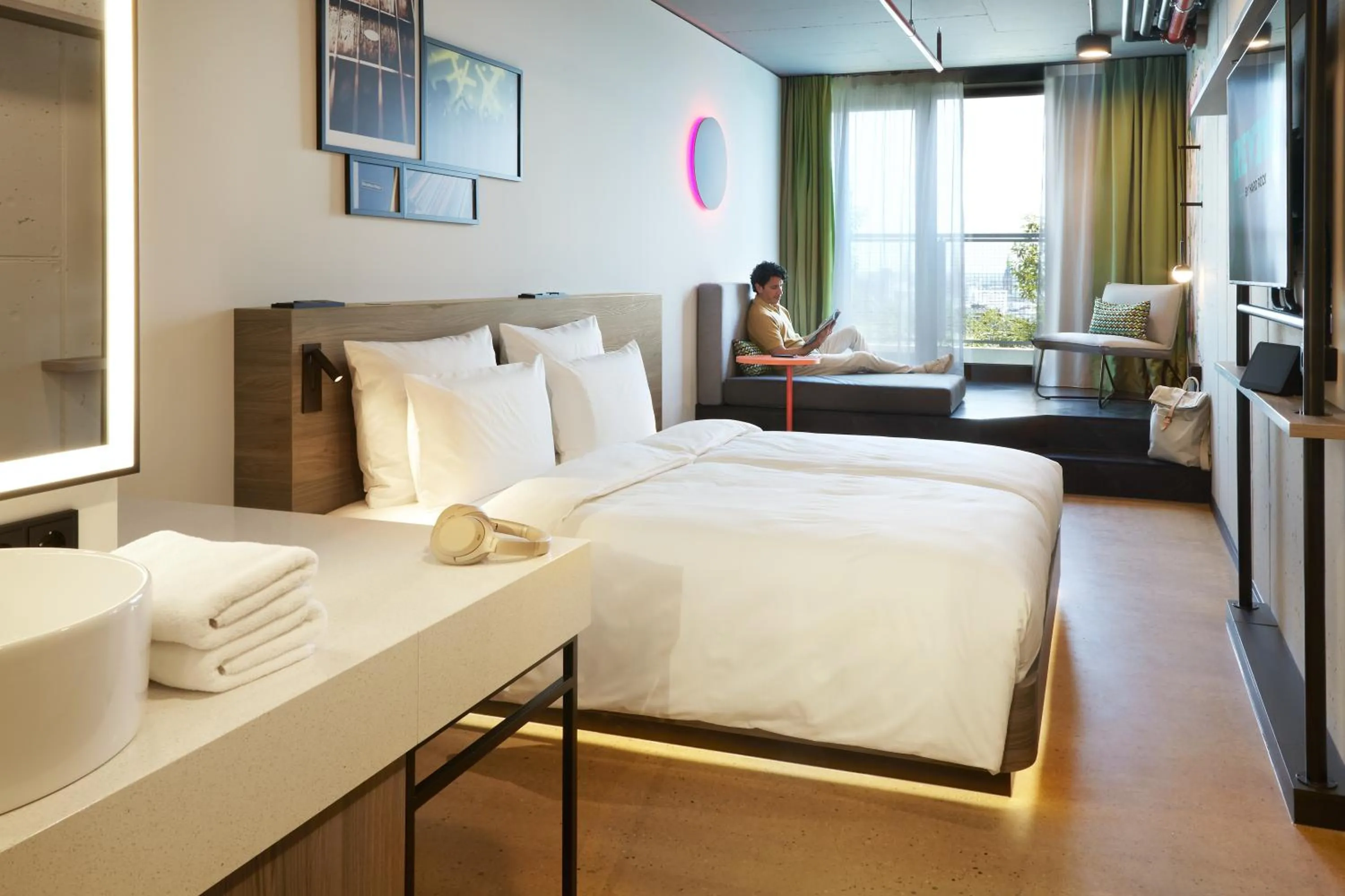 Photo of the whole room, Bed in REVERB by Hard Rock Hamburg