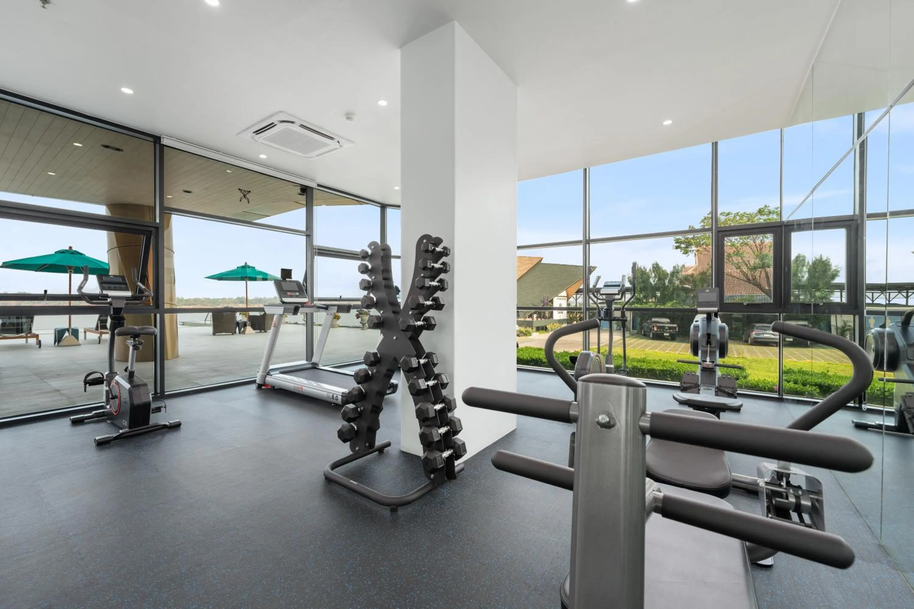 Fitness centre/facilities in Naka-Raj Escape Hotel