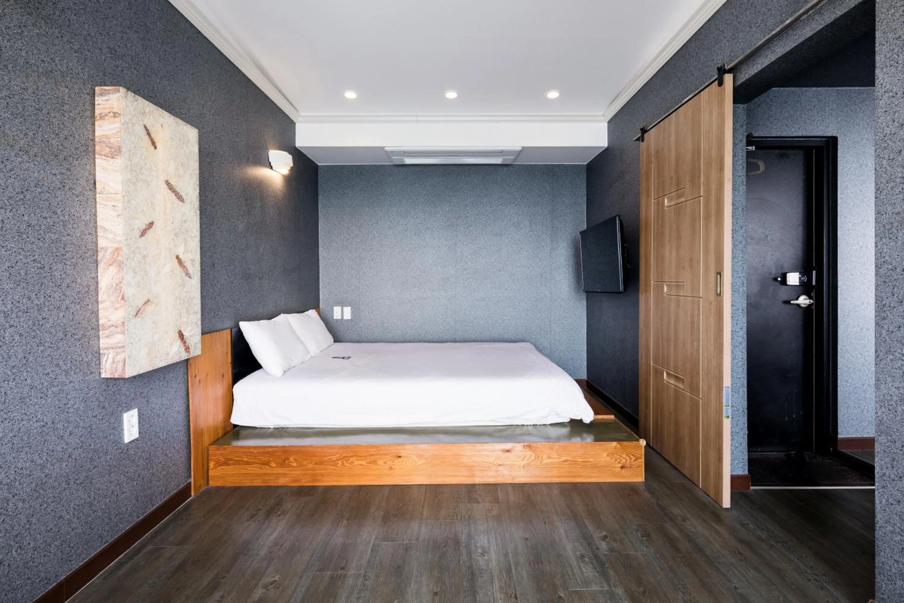 Bed in Aqua Beautique Poolvilla