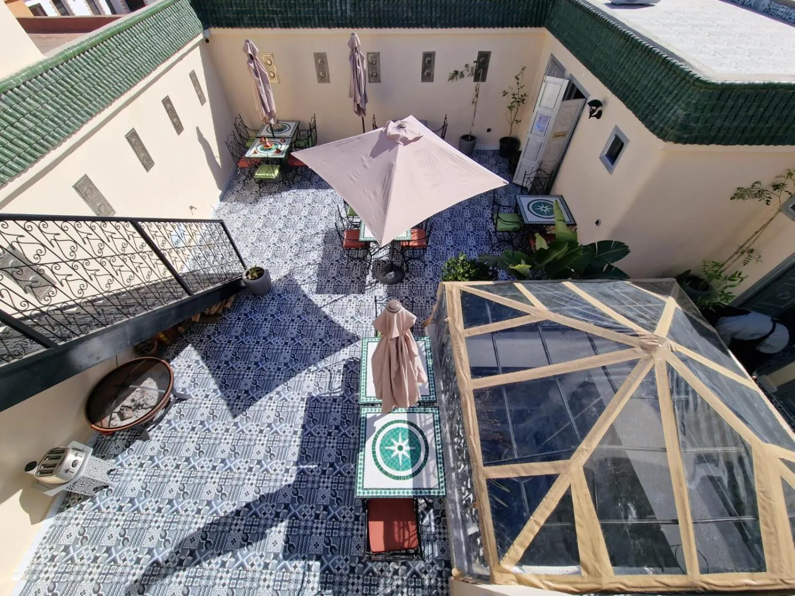 Balcony/Terrace in Riad Explore - Marrakech Medina Boutique Guest House
