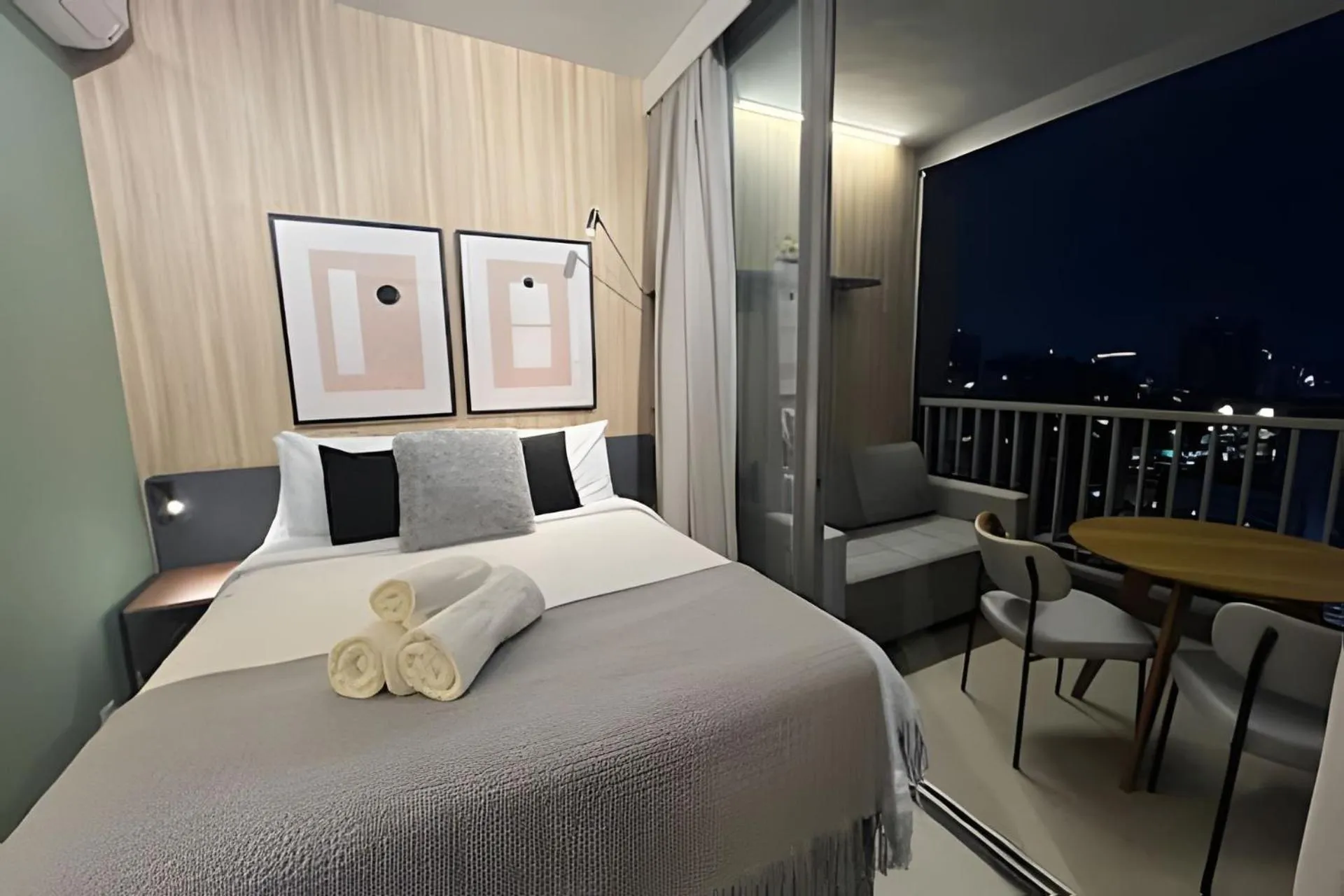 Bed in Apartamentos em frente ao Allianz Parque