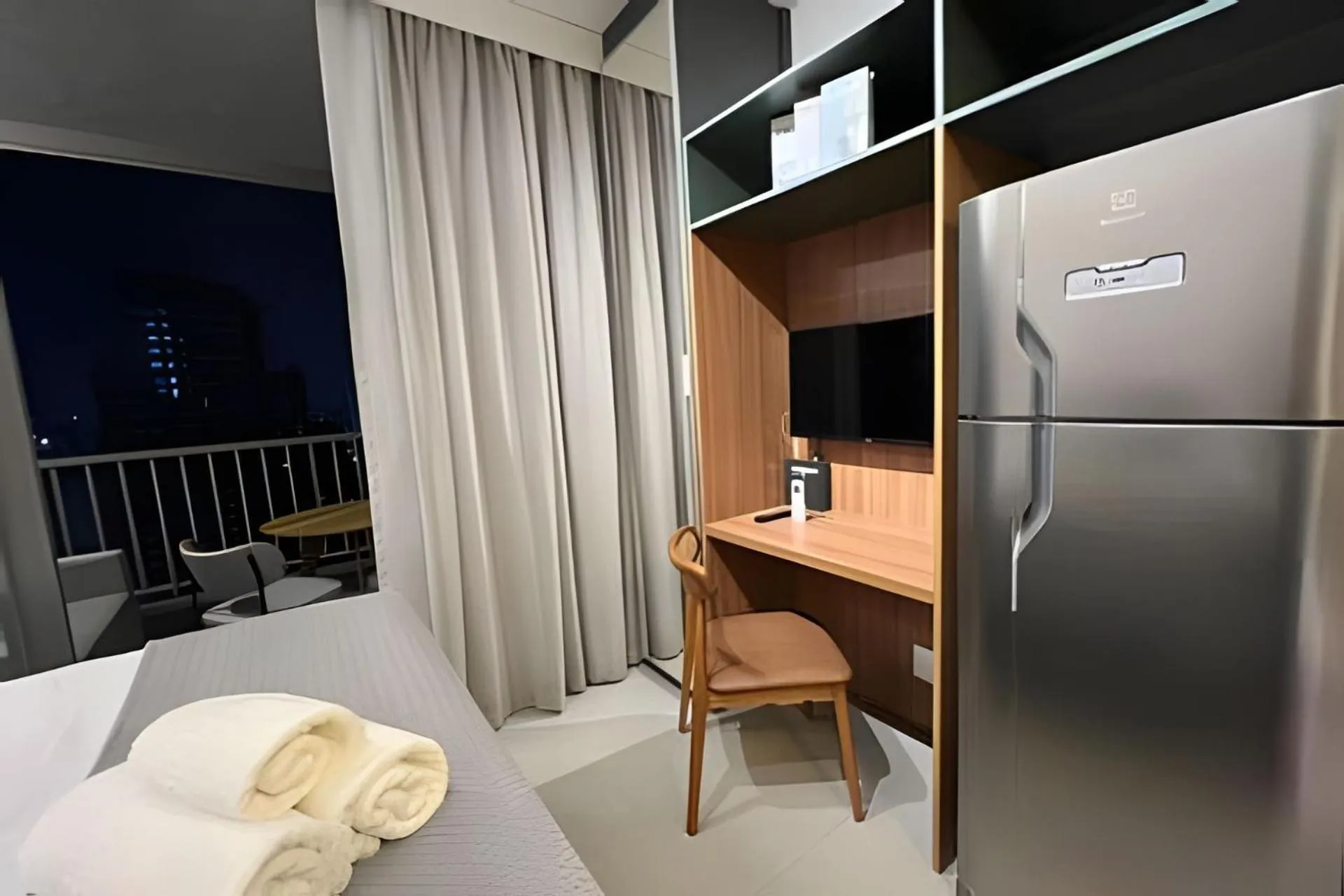 Bed in Apartamentos em frente ao Allianz Parque