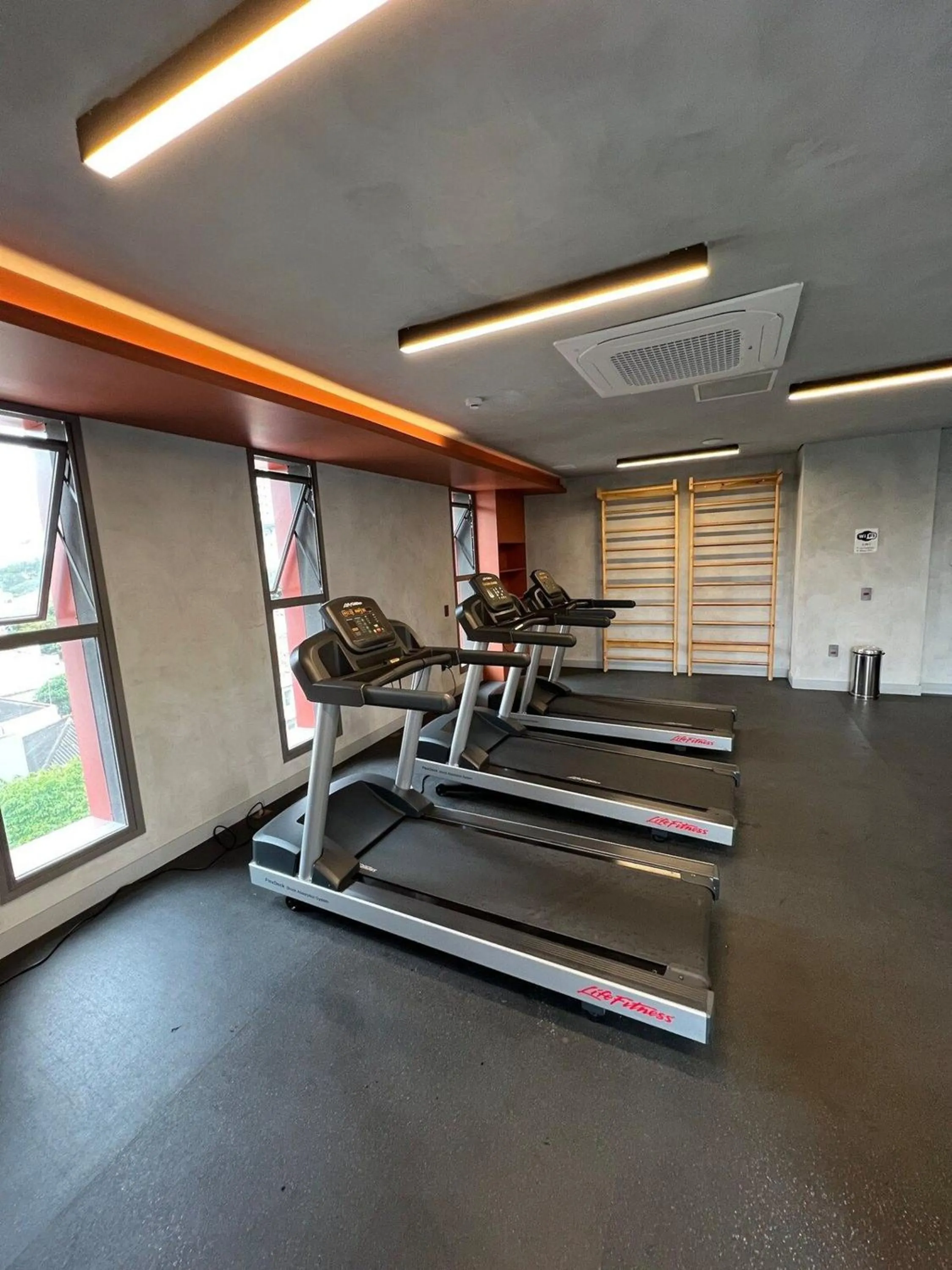 Fitness centre/facilities in Apartamentos em frente ao Allianz Parque