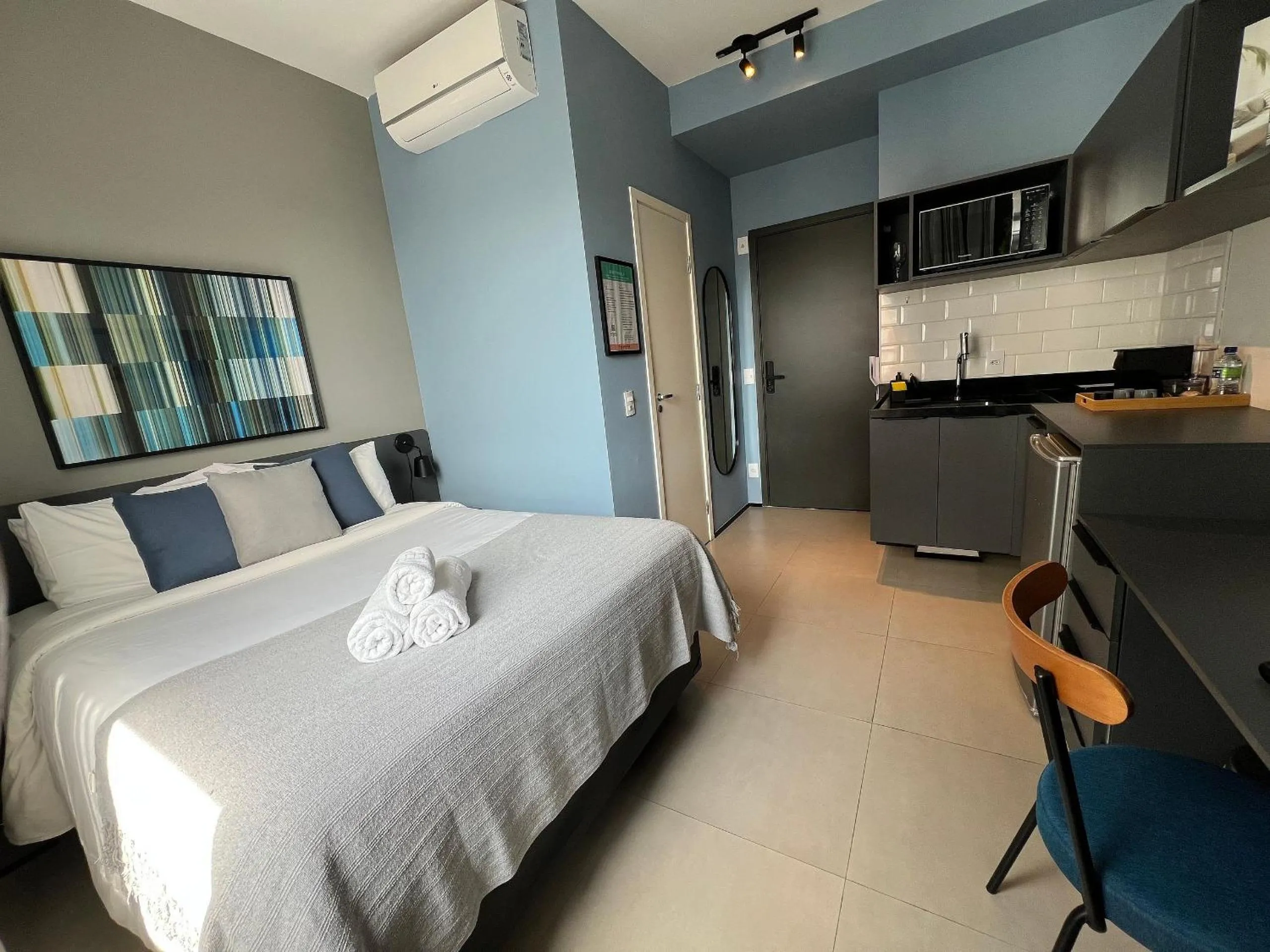 Bed in Apartamentos em frente ao Allianz Parque