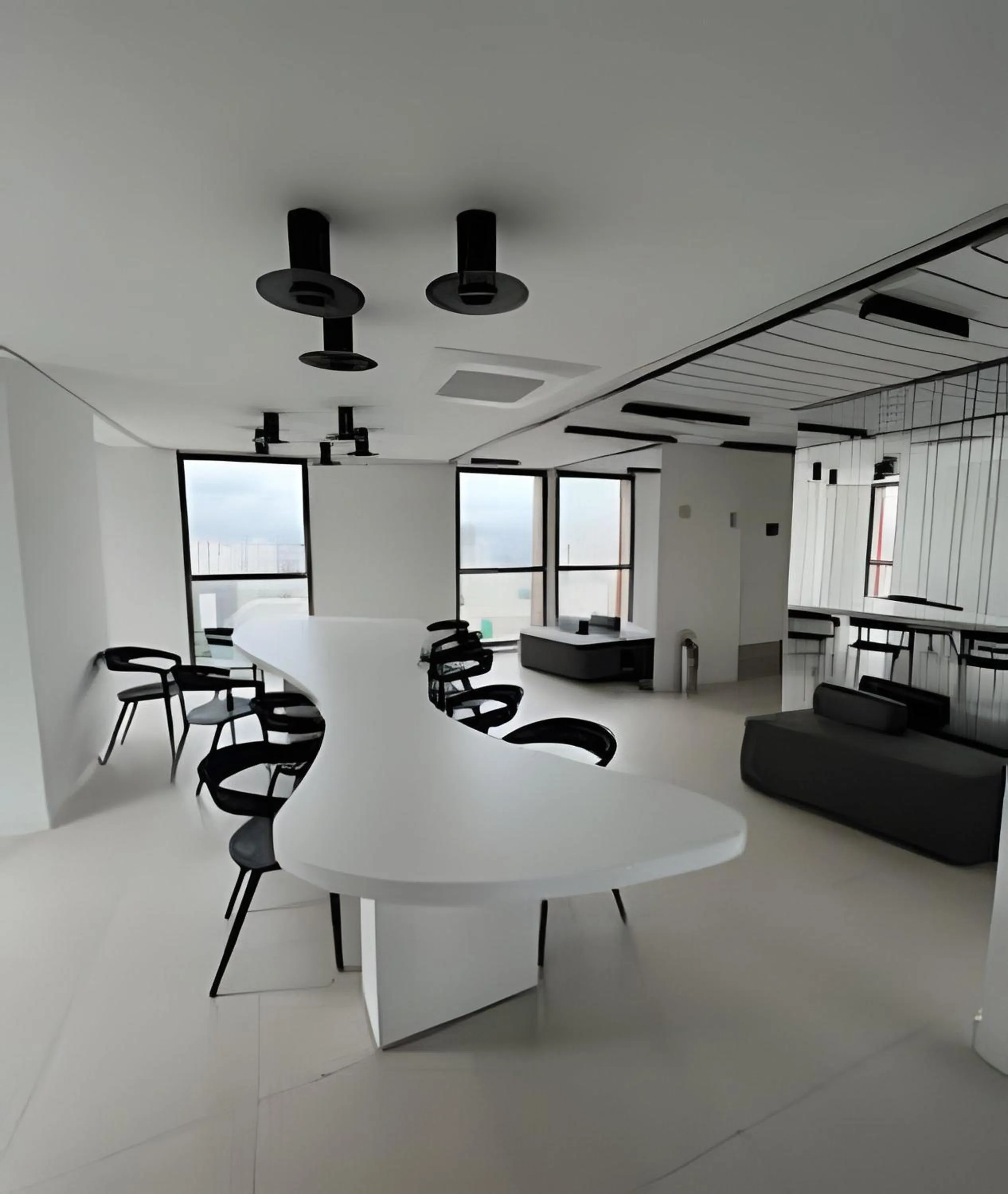 Meeting/conference room in Apartamentos em frente ao Allianz Parque