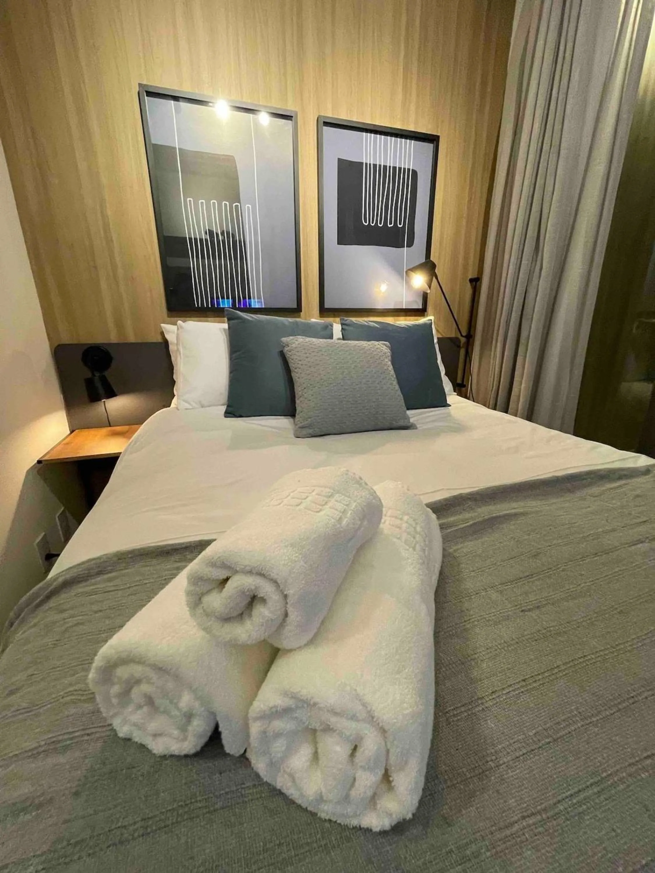 Bed in Apartamentos em frente ao Allianz Parque