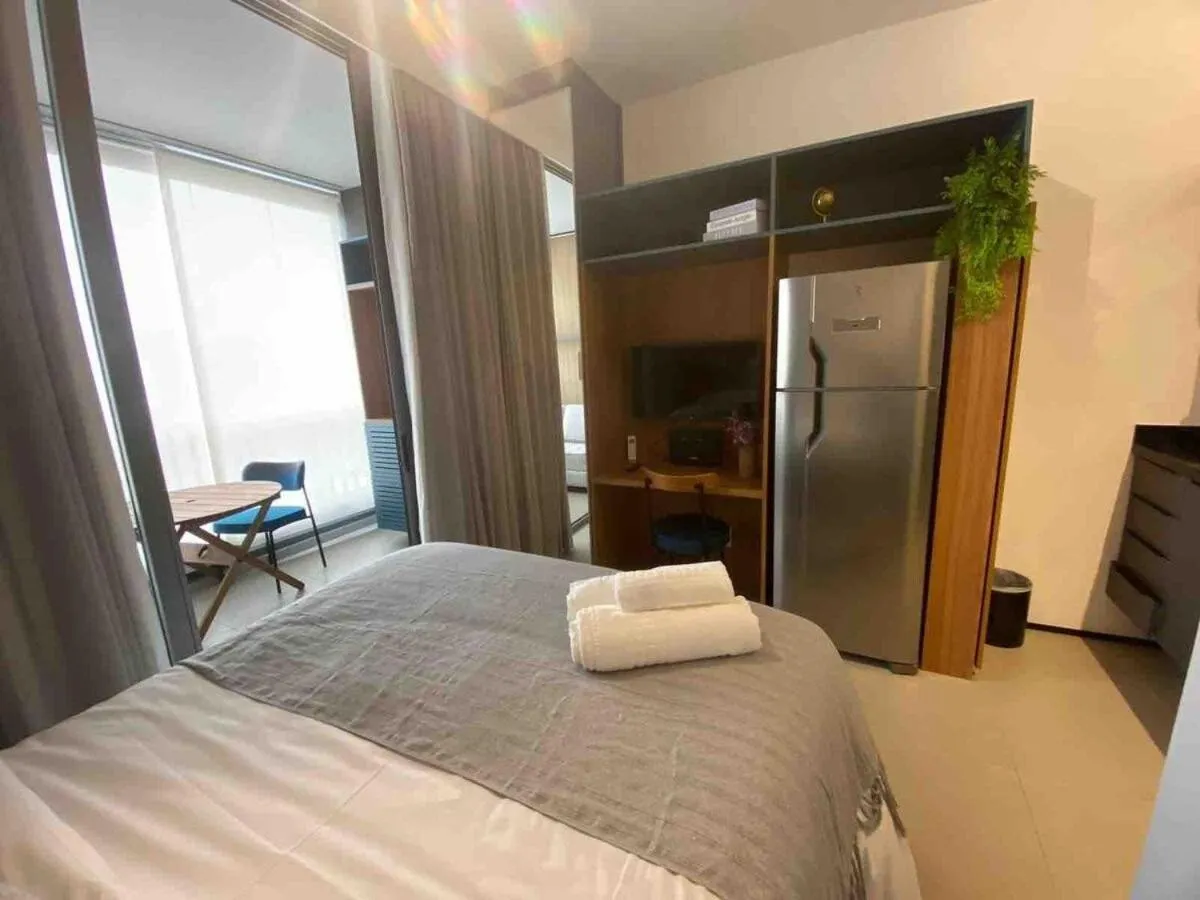 Bed in Apartamentos em frente ao Allianz Parque