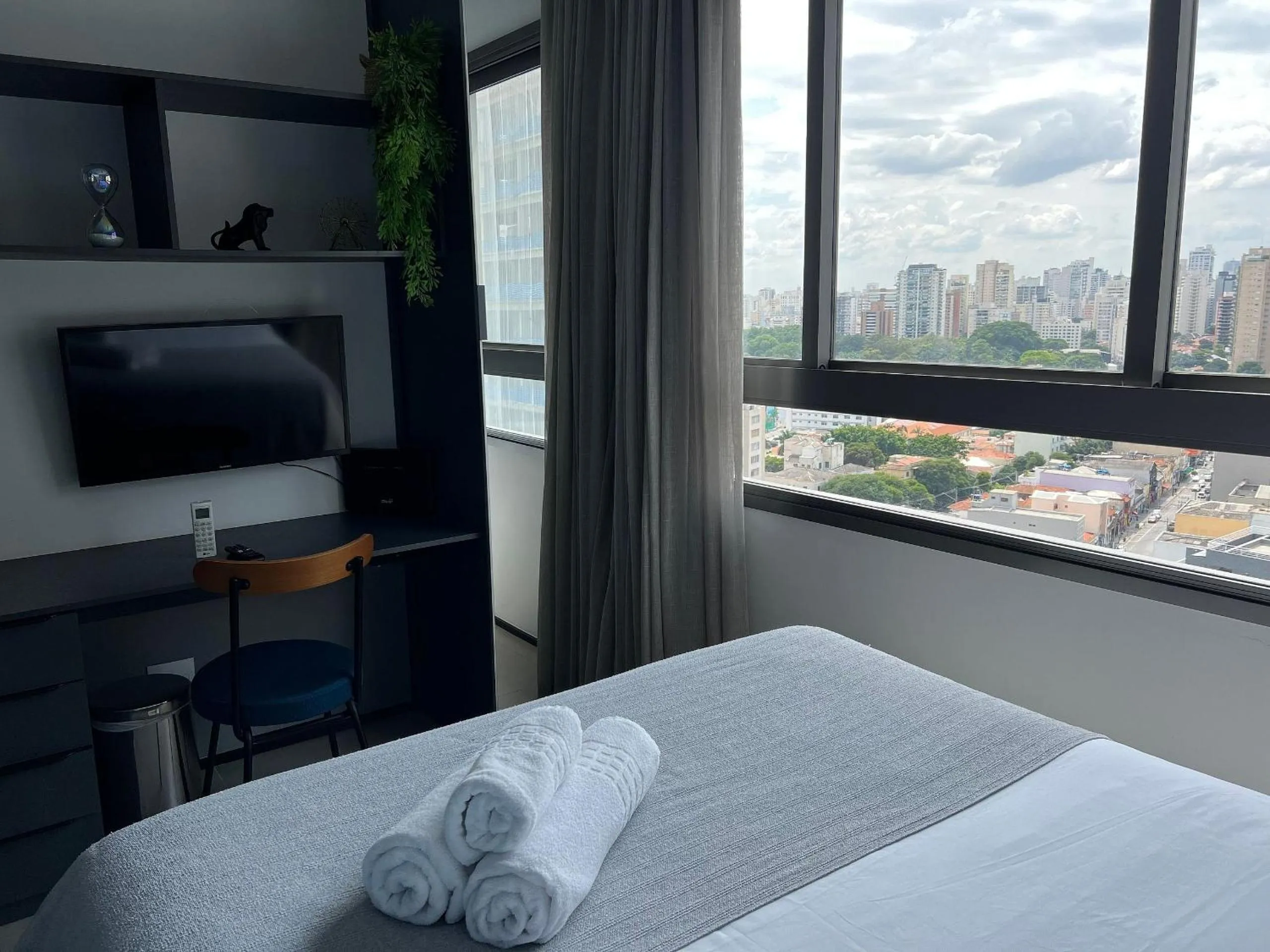 Bed in Apartamentos em frente ao Allianz Parque