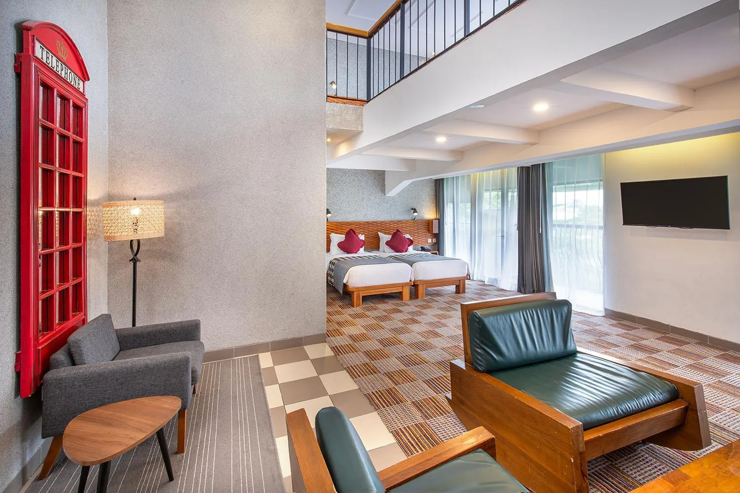 Living room, Bed in THE 1O1 Bandung Dago