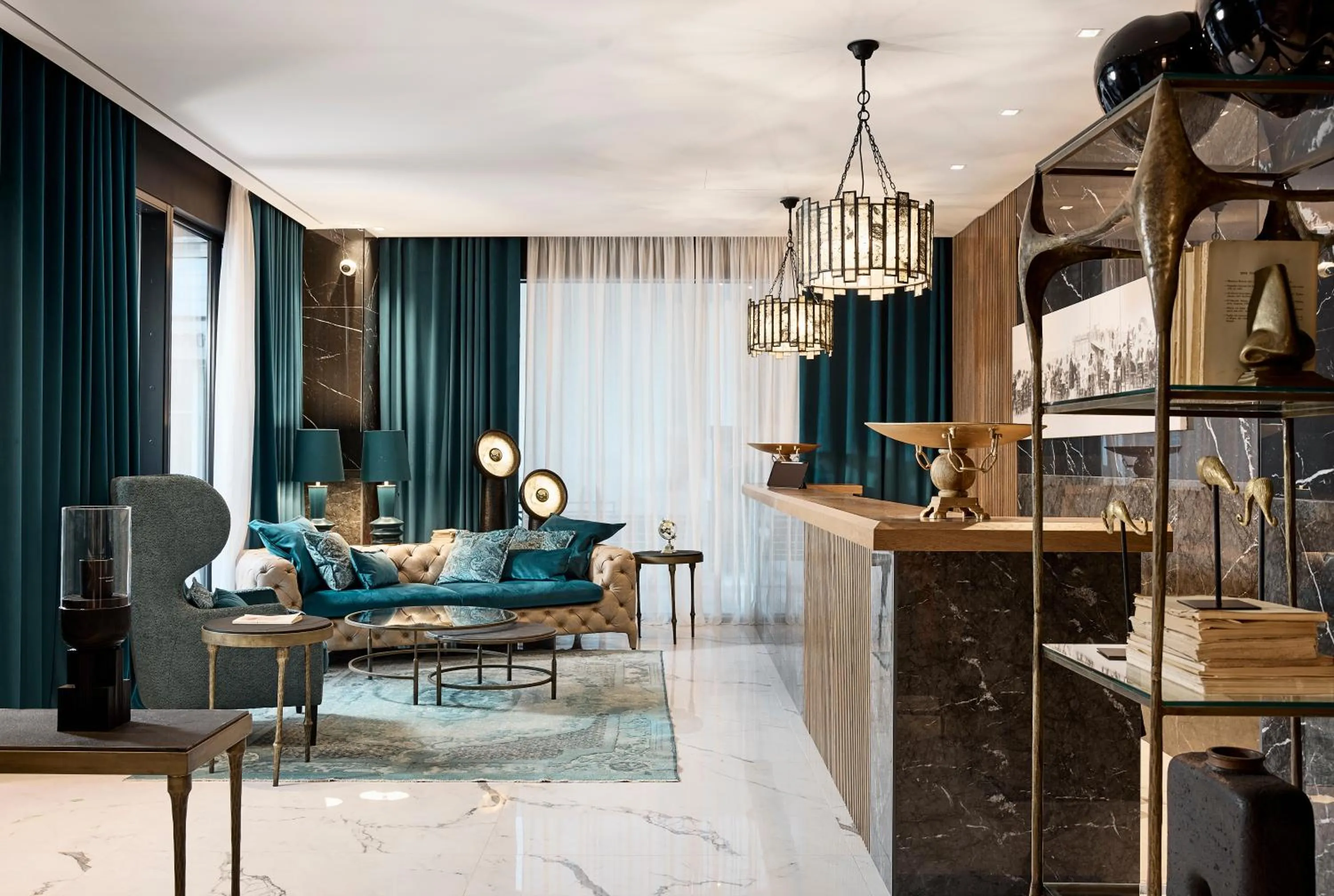 Living room in Athenarum Portus Life & Style Hotel