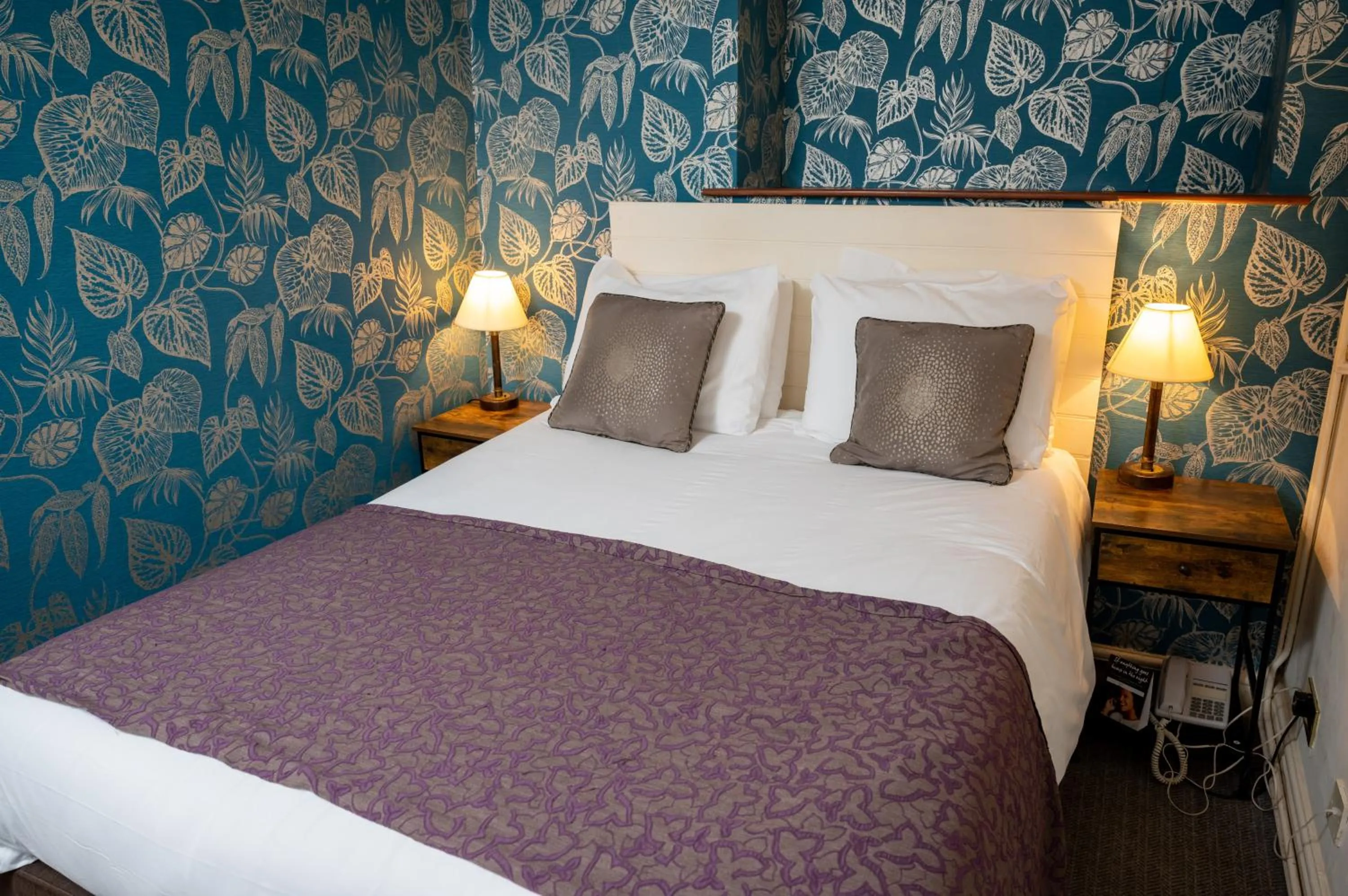 Bedroom, Bed in Cross Hands Hotel by Greene King Inns