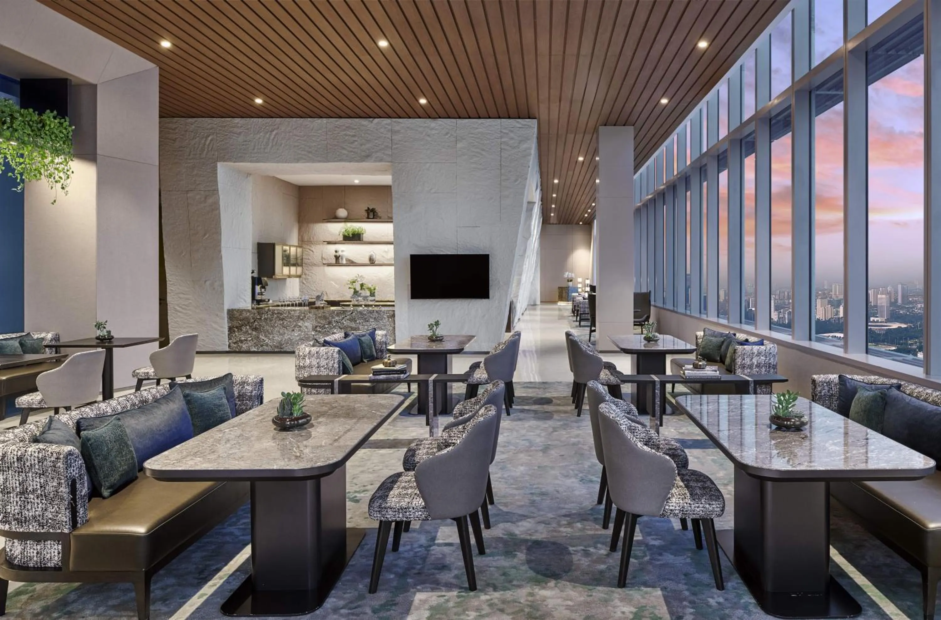 Lounge or bar in Pan Pacific Jakarta