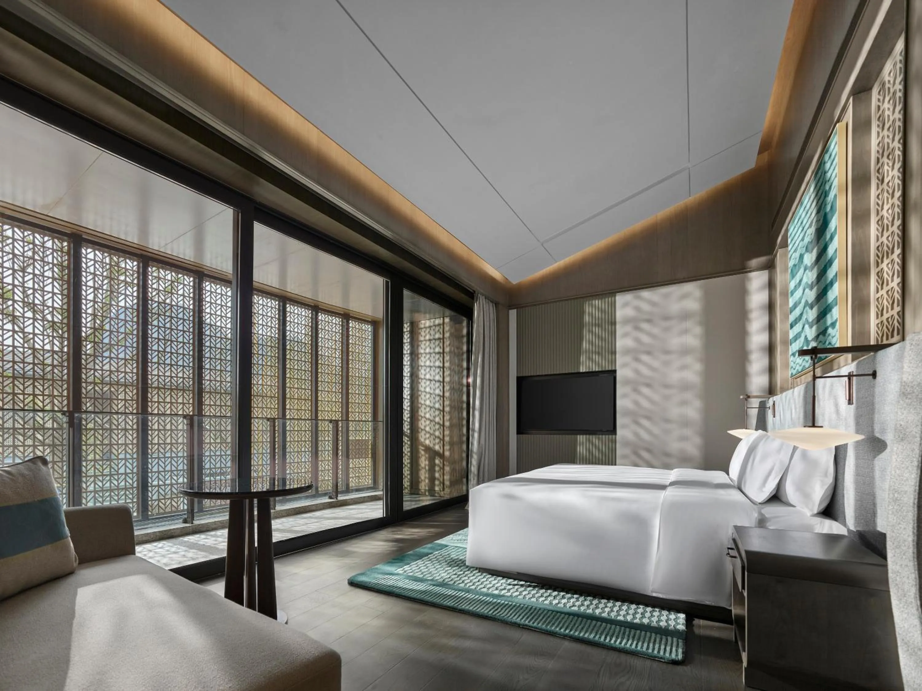 Bedroom, Bed in Banyan Tree Suzhou Shishan