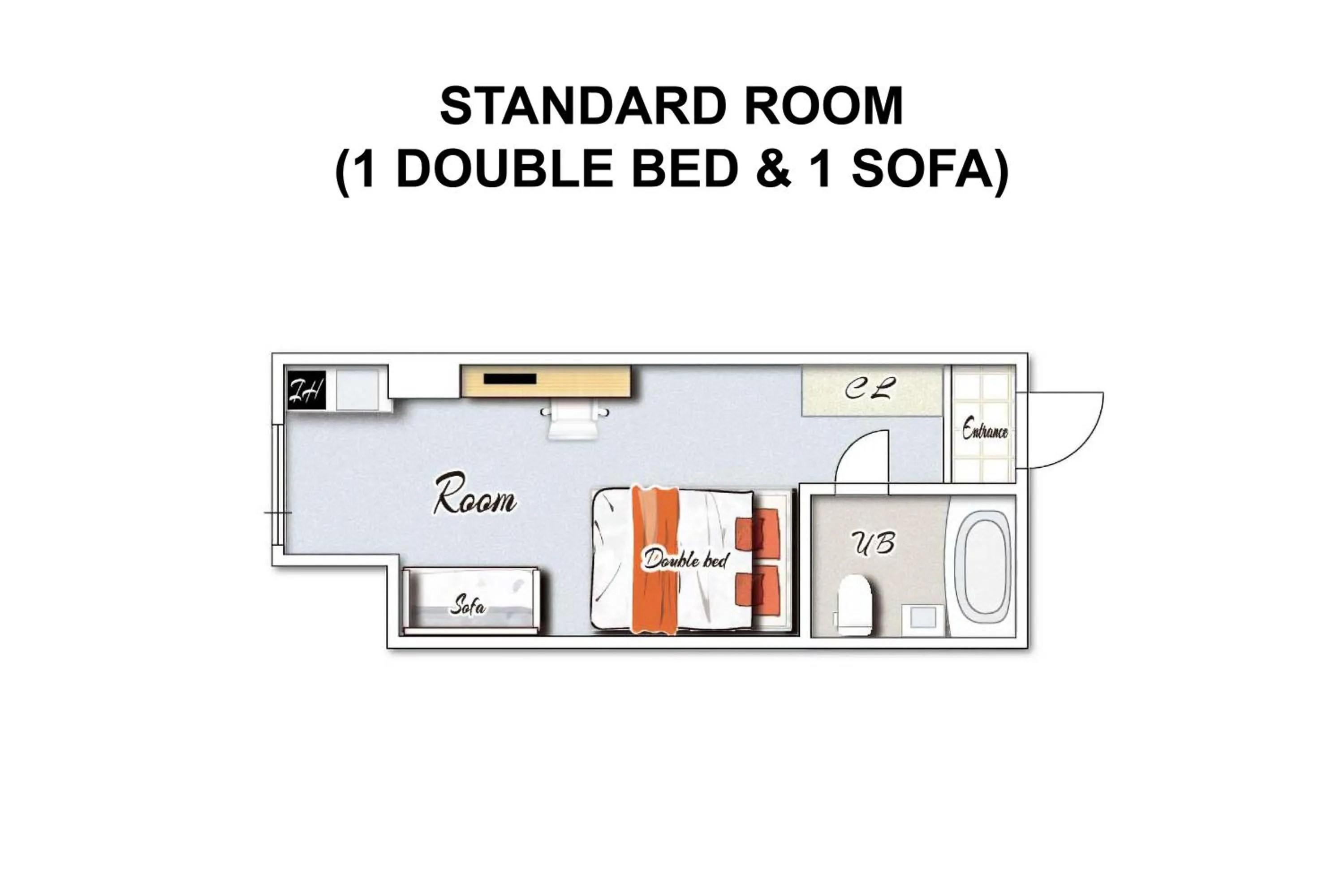 Photo of the whole room in Miyazaki Mango Hotel