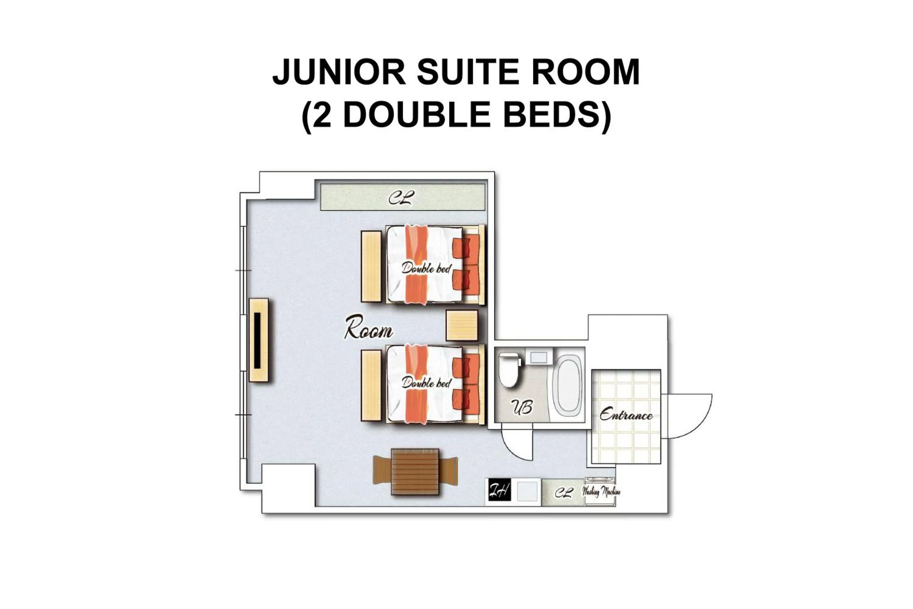 Photo of the whole room in Miyazaki Mango Hotel