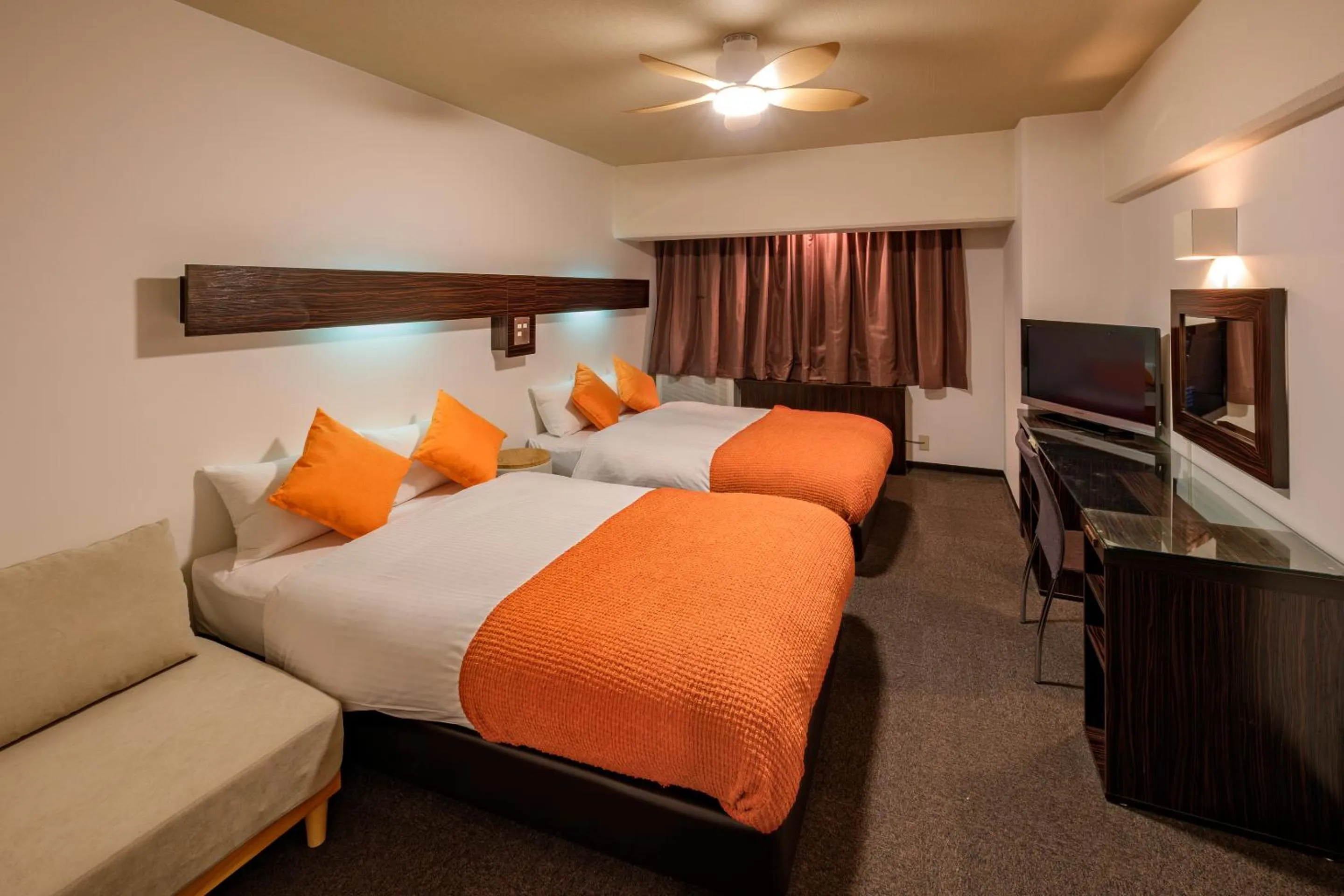 TV and multimedia, Bed in Miyazaki Mango Hotel