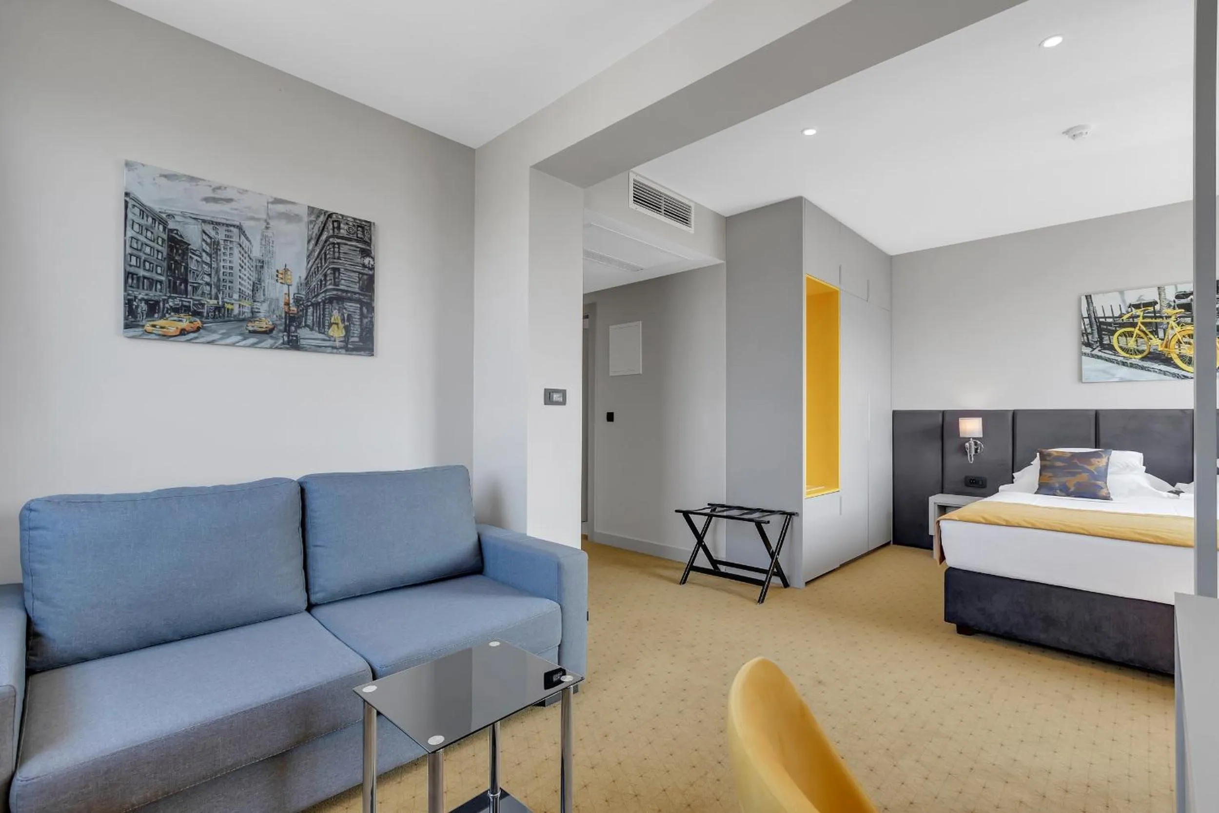 Bed in Hotel Marconi