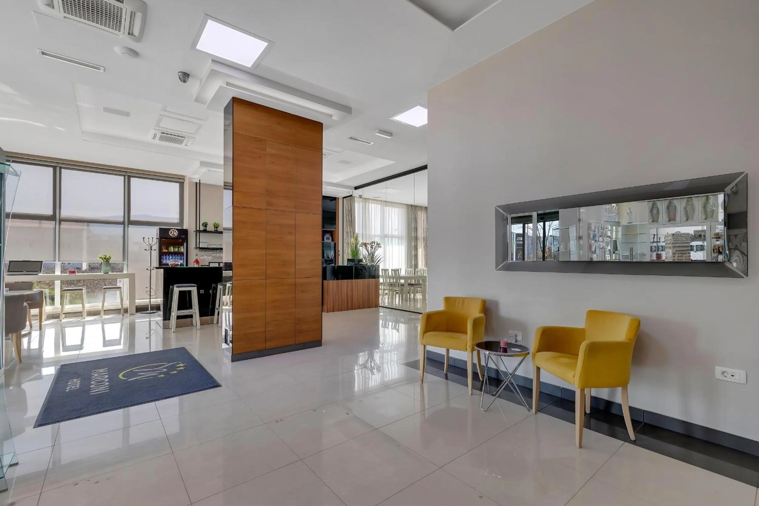 Seating area in Hotel Marconi
