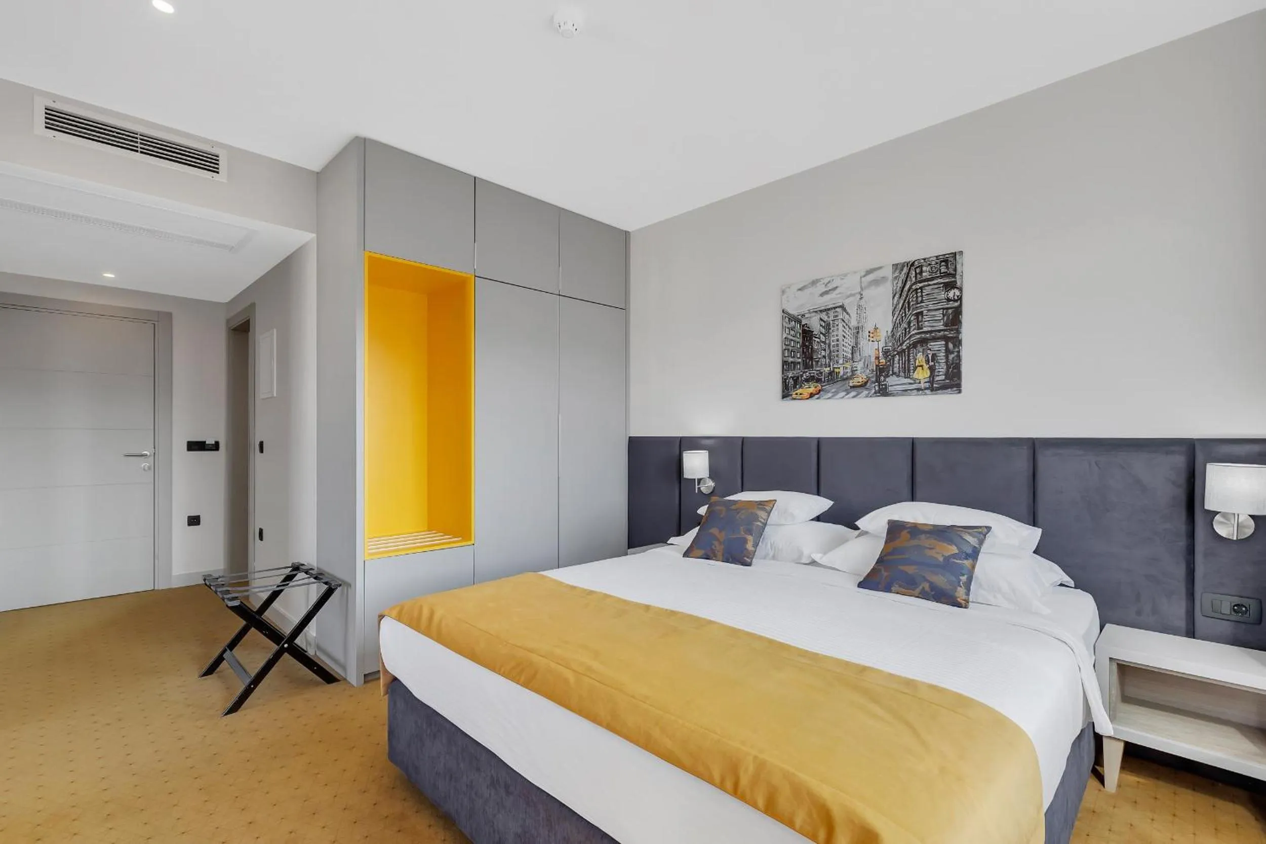 Bed in Hotel Marconi