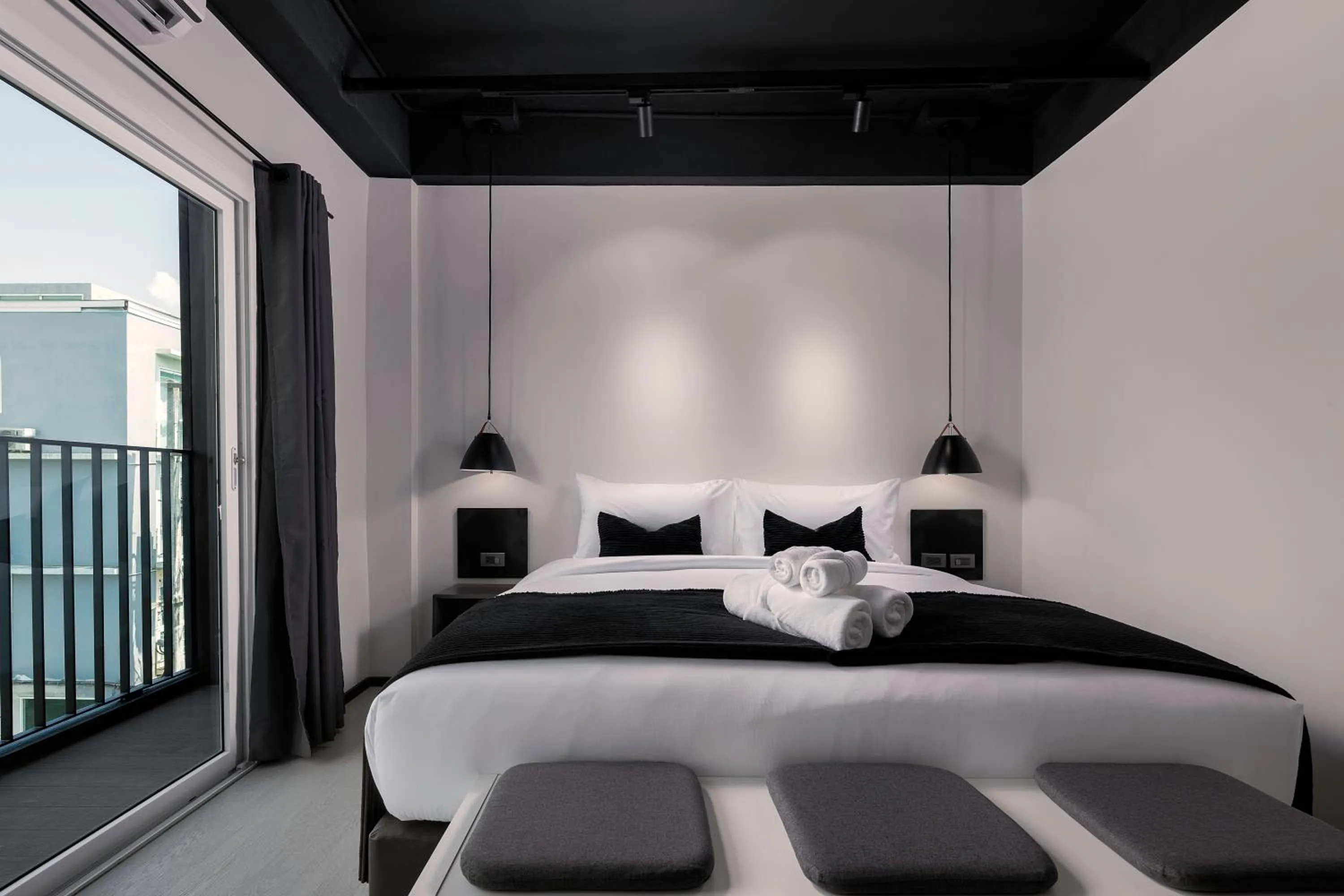 Bed in BedTime Hotel Samui