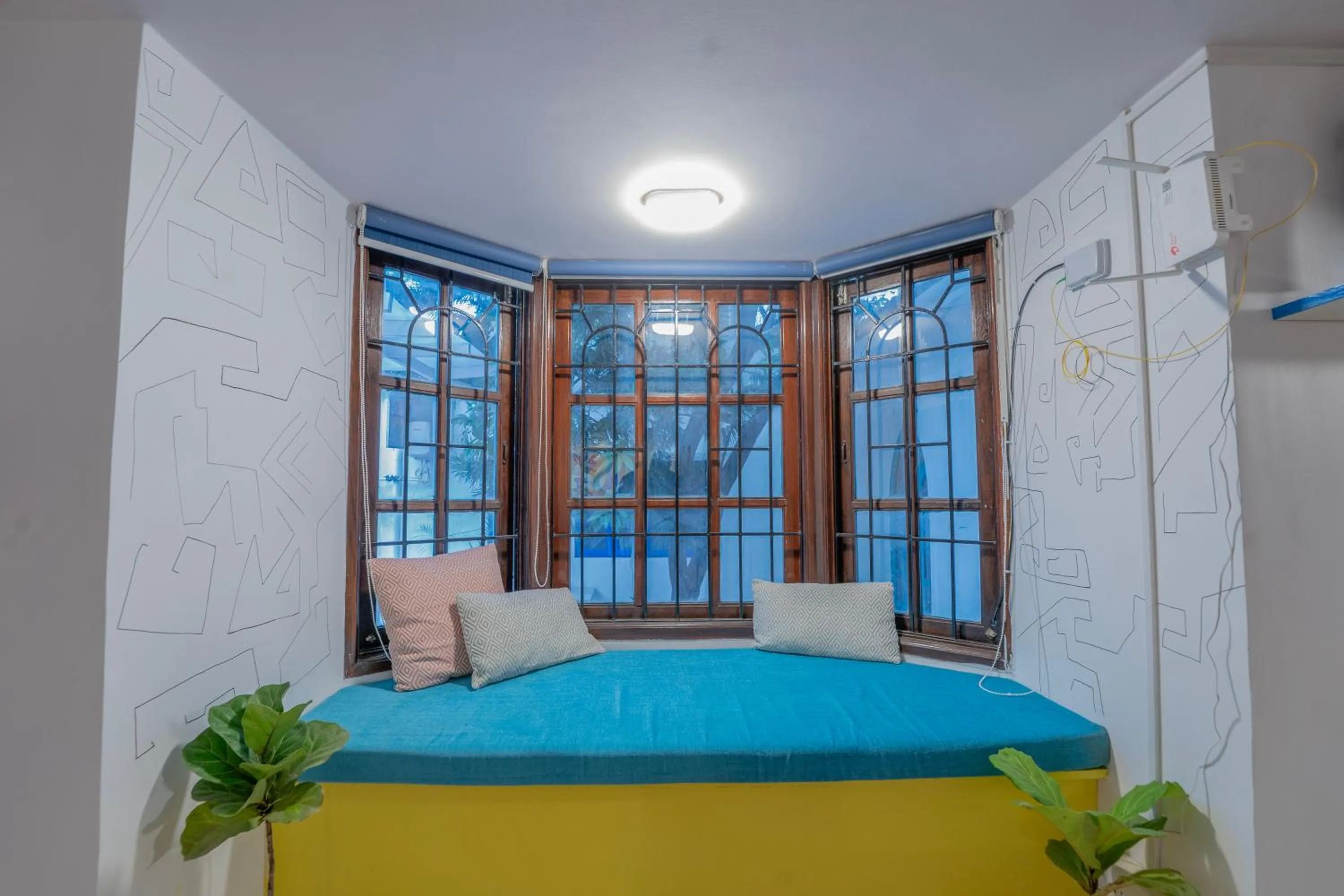 Decorative detail, Bed in House of Stories - Indiranagar