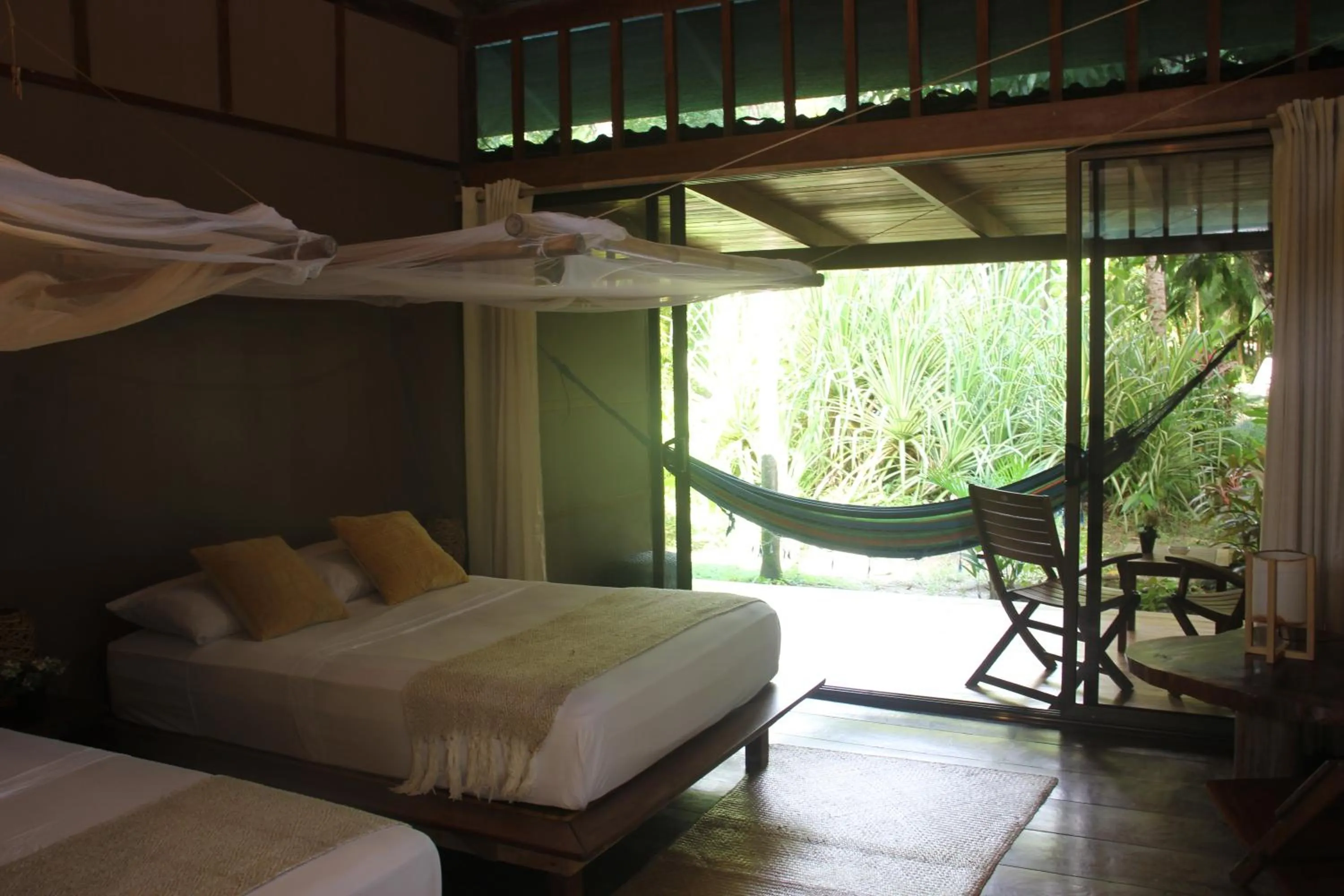 Balcony/Terrace, Bed in Hotel Luz de Luna
