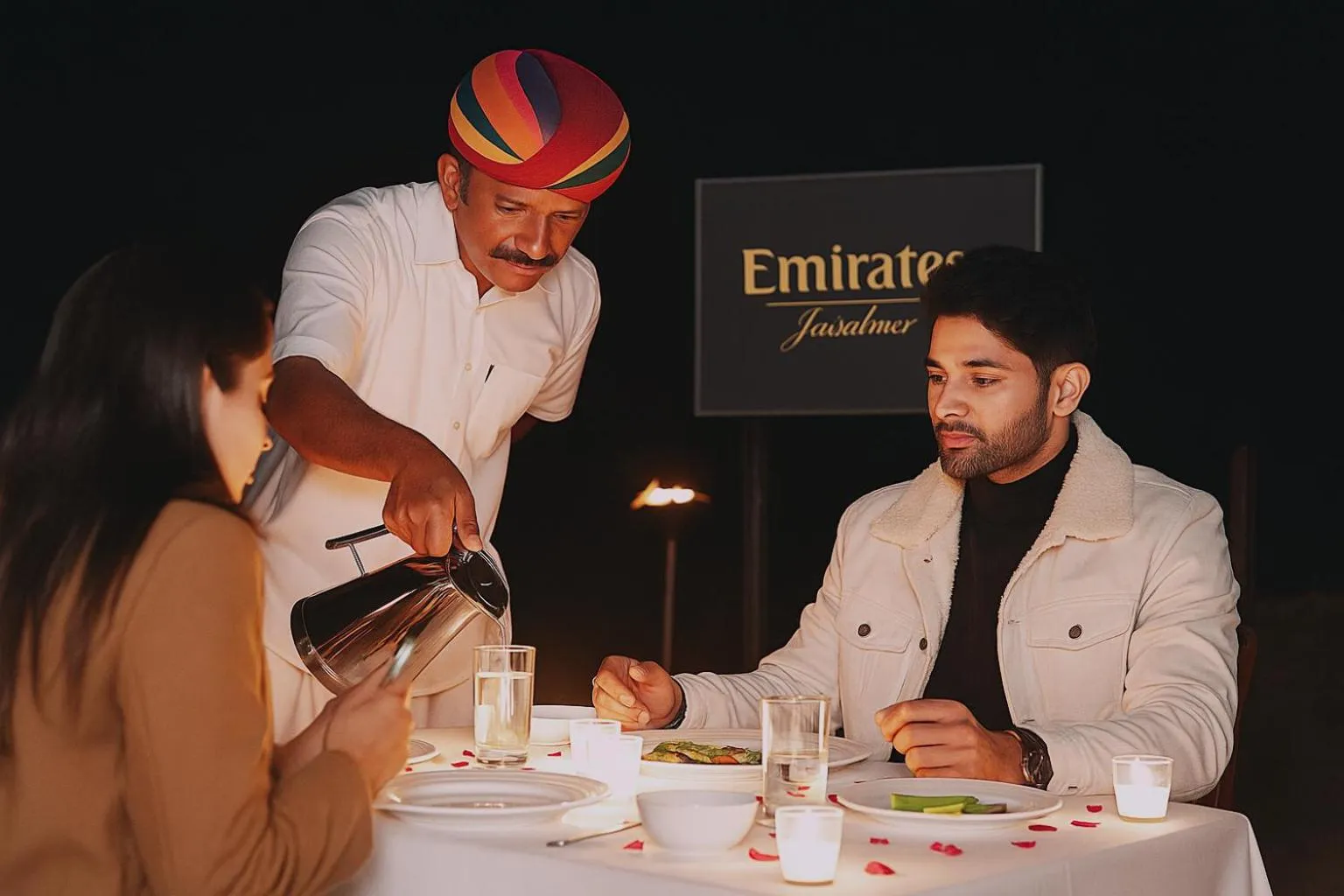 People in Emirates Luxury Desert Camps