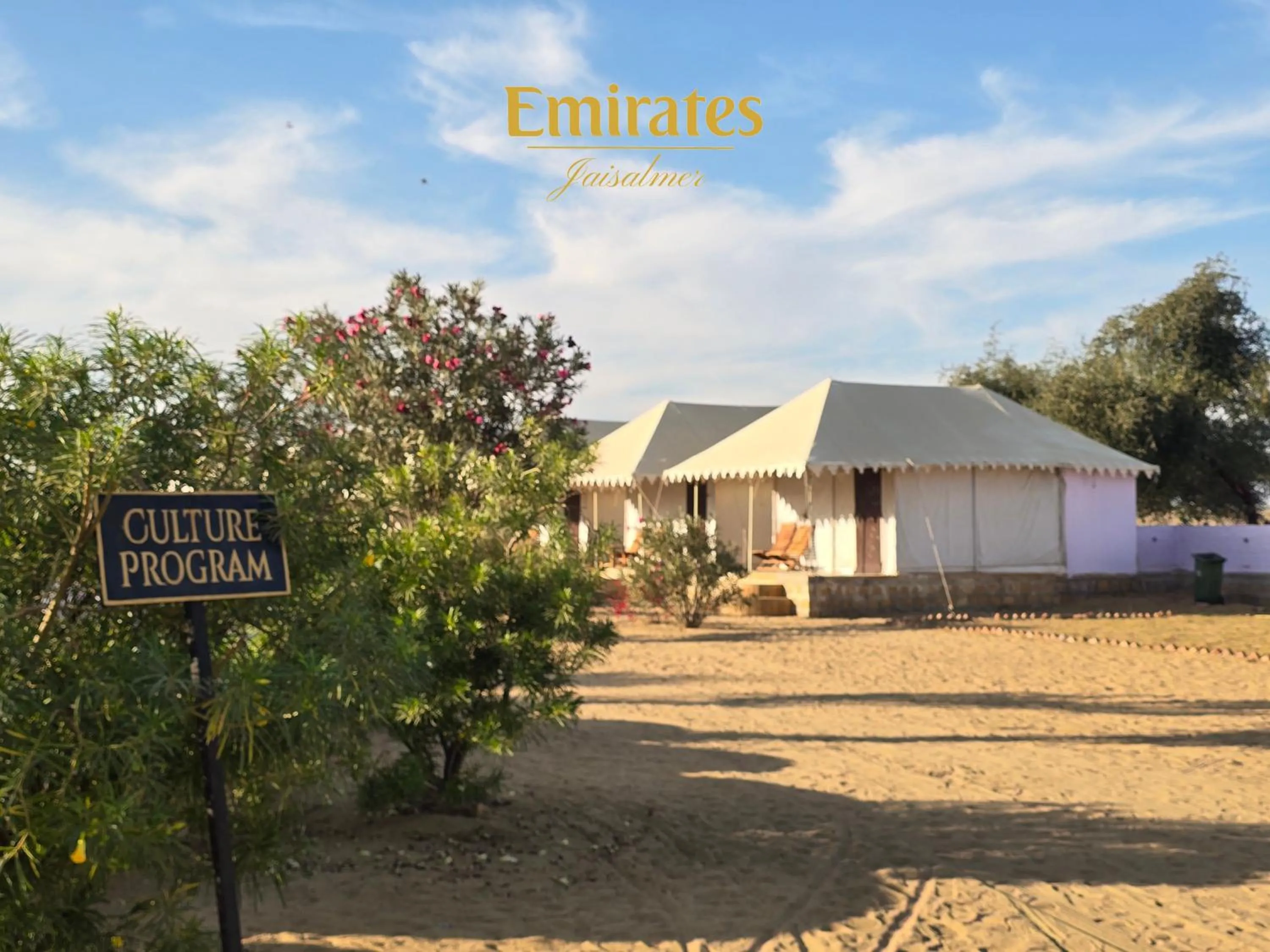 Garden in Emirates Luxury Desert Camps