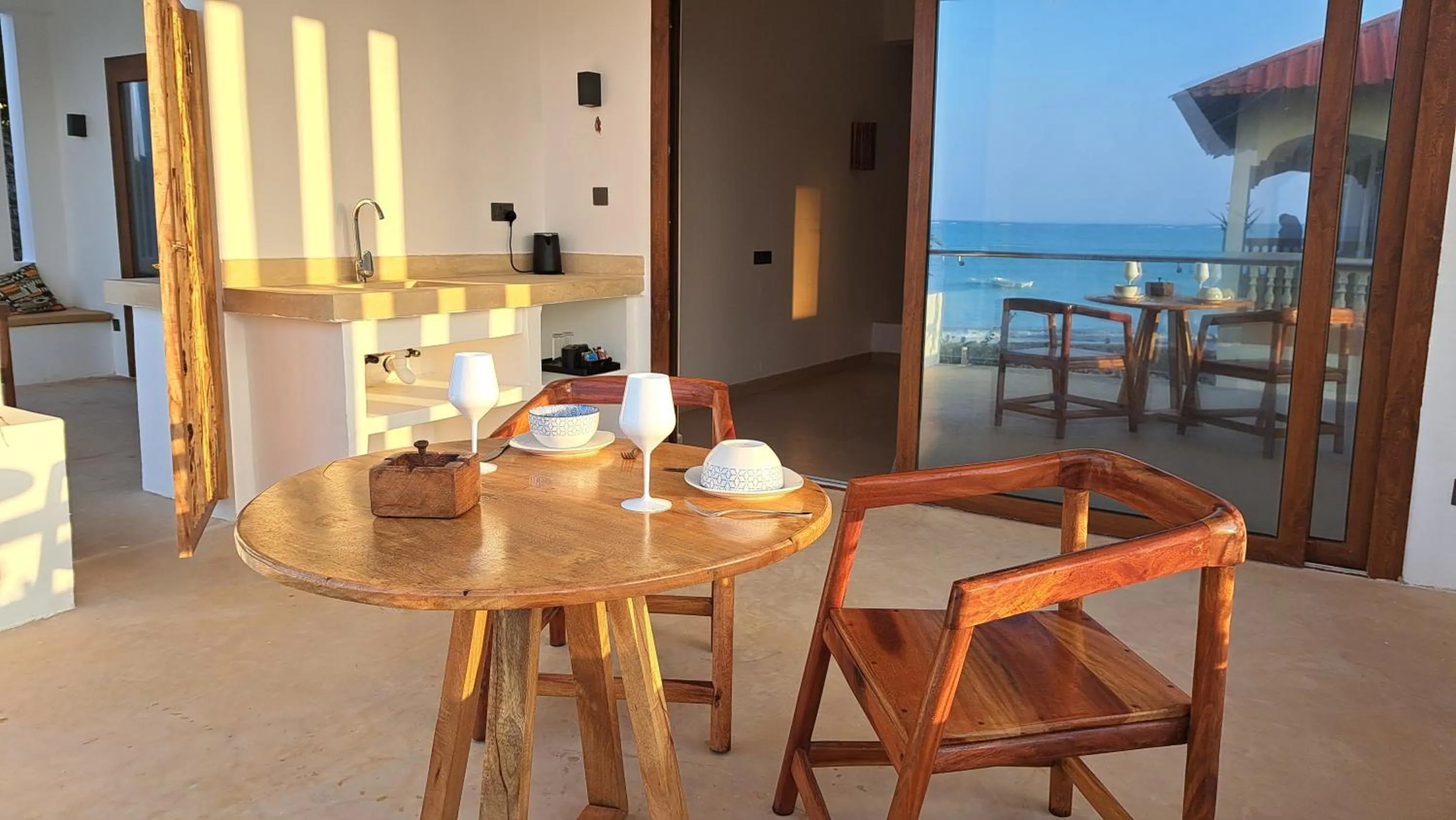 Kitchen or kitchenette in Aluna Beach Apartments