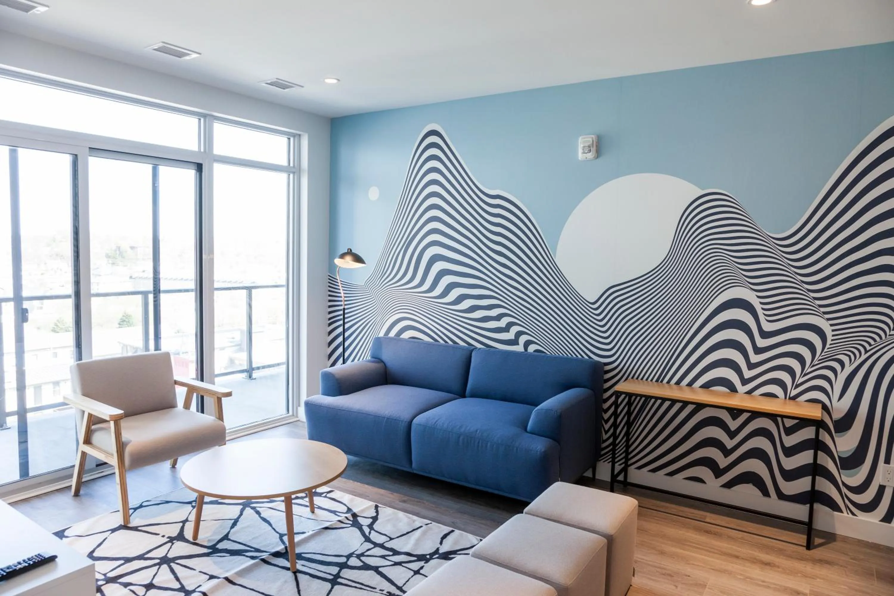 Living room in The Laundry Rooms Gaslight Cambridge