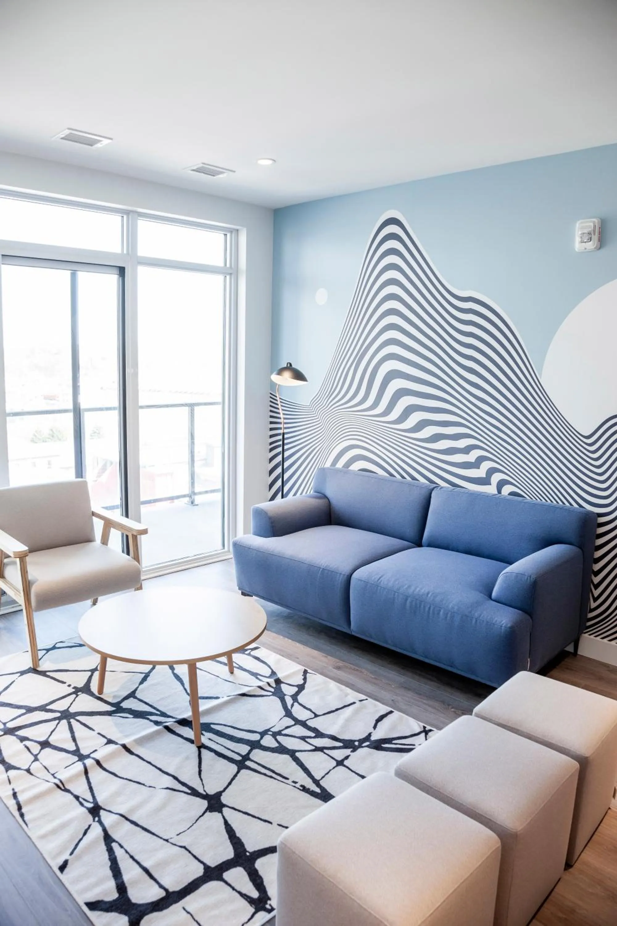 Living room in The Laundry Rooms Gaslight Cambridge