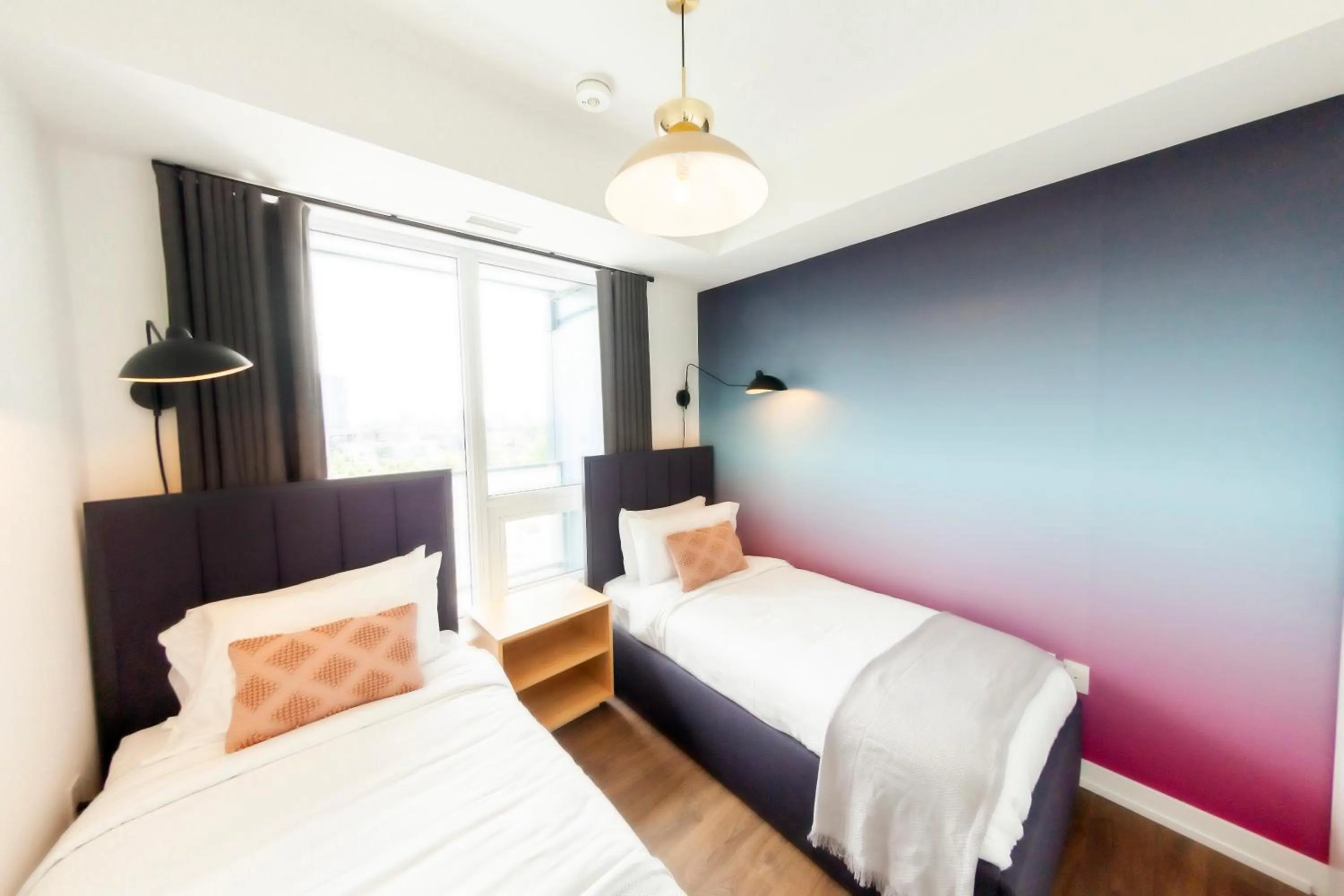 Bedroom, Bed in The Laundry Rooms Station Park Kitchener