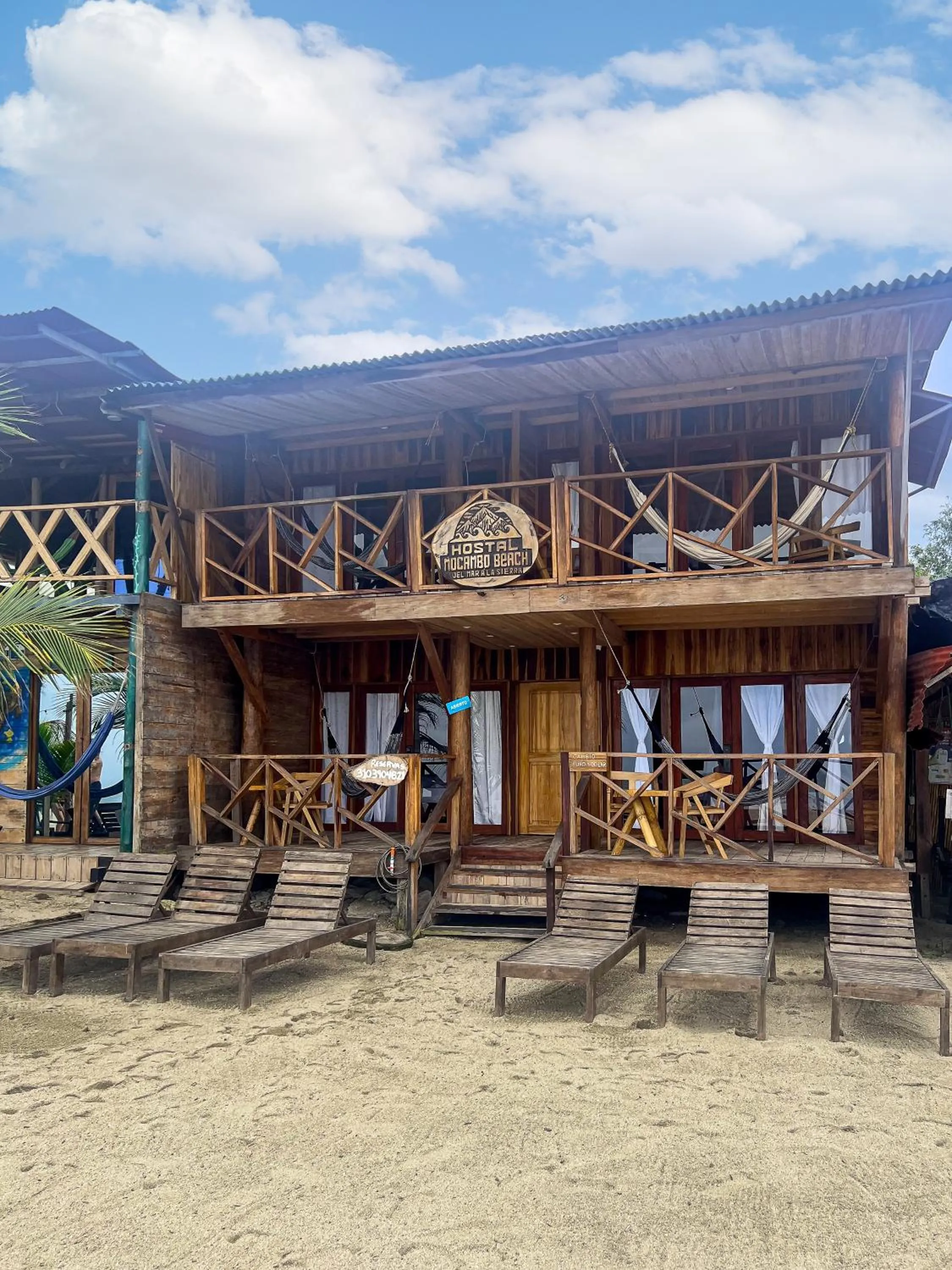 Facade/entrance in Hostal MOCAMBO BEACH