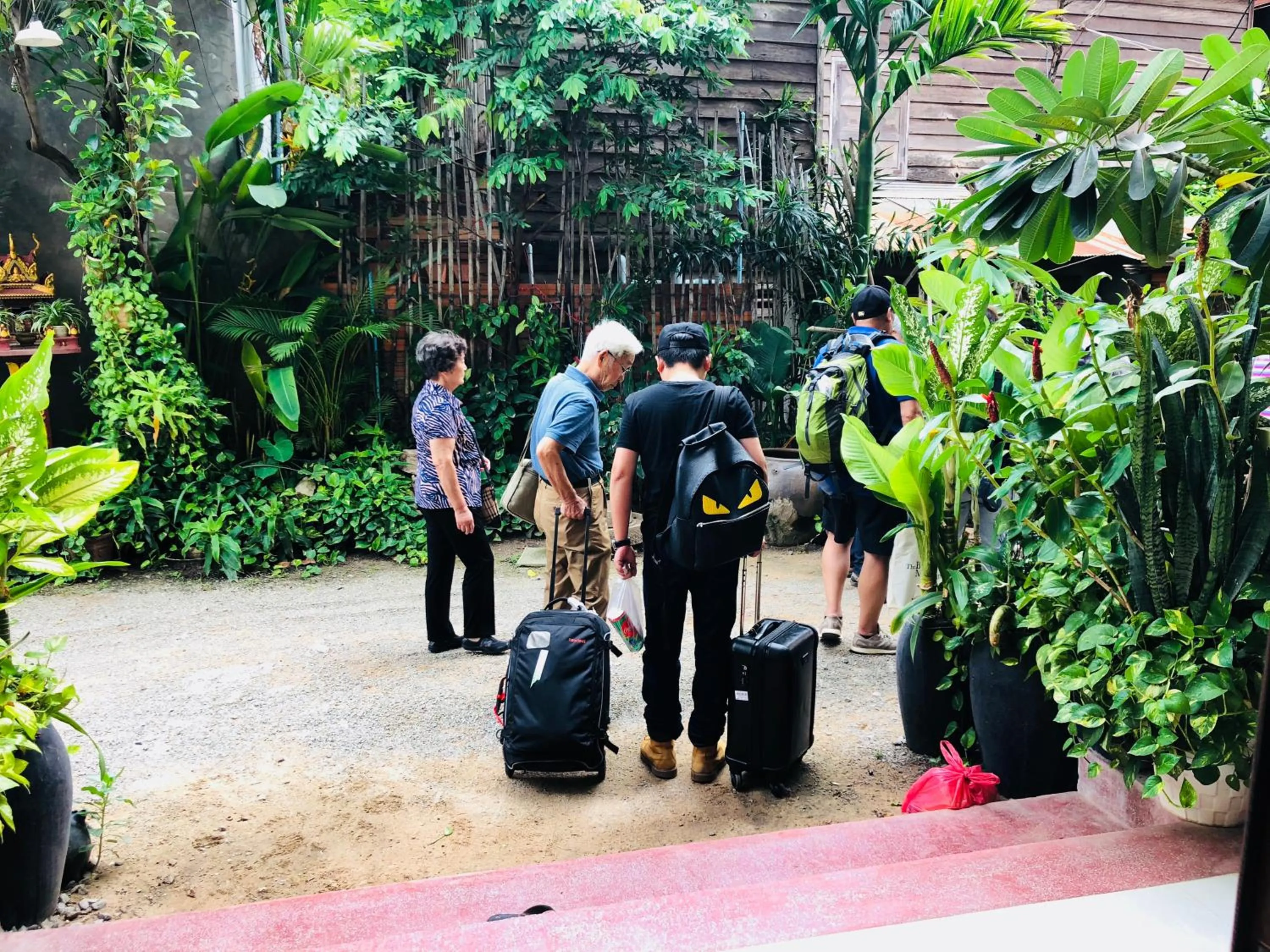 group of guests in Sophat Villa