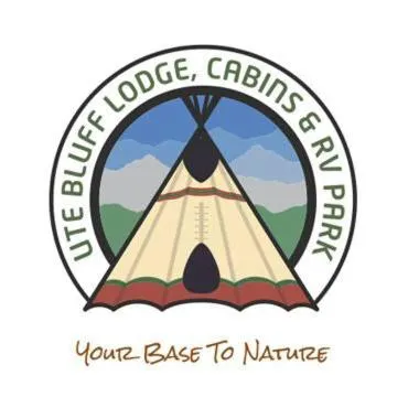 Property logo or sign in Ute Bluff Lodge, Cabins and RV park