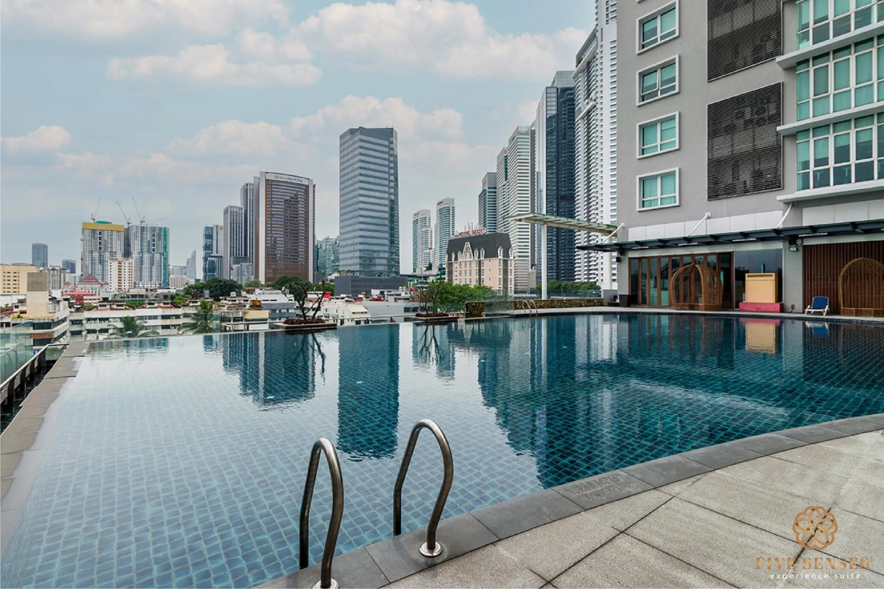 Pool view in Dua Sentral Signature Suites
