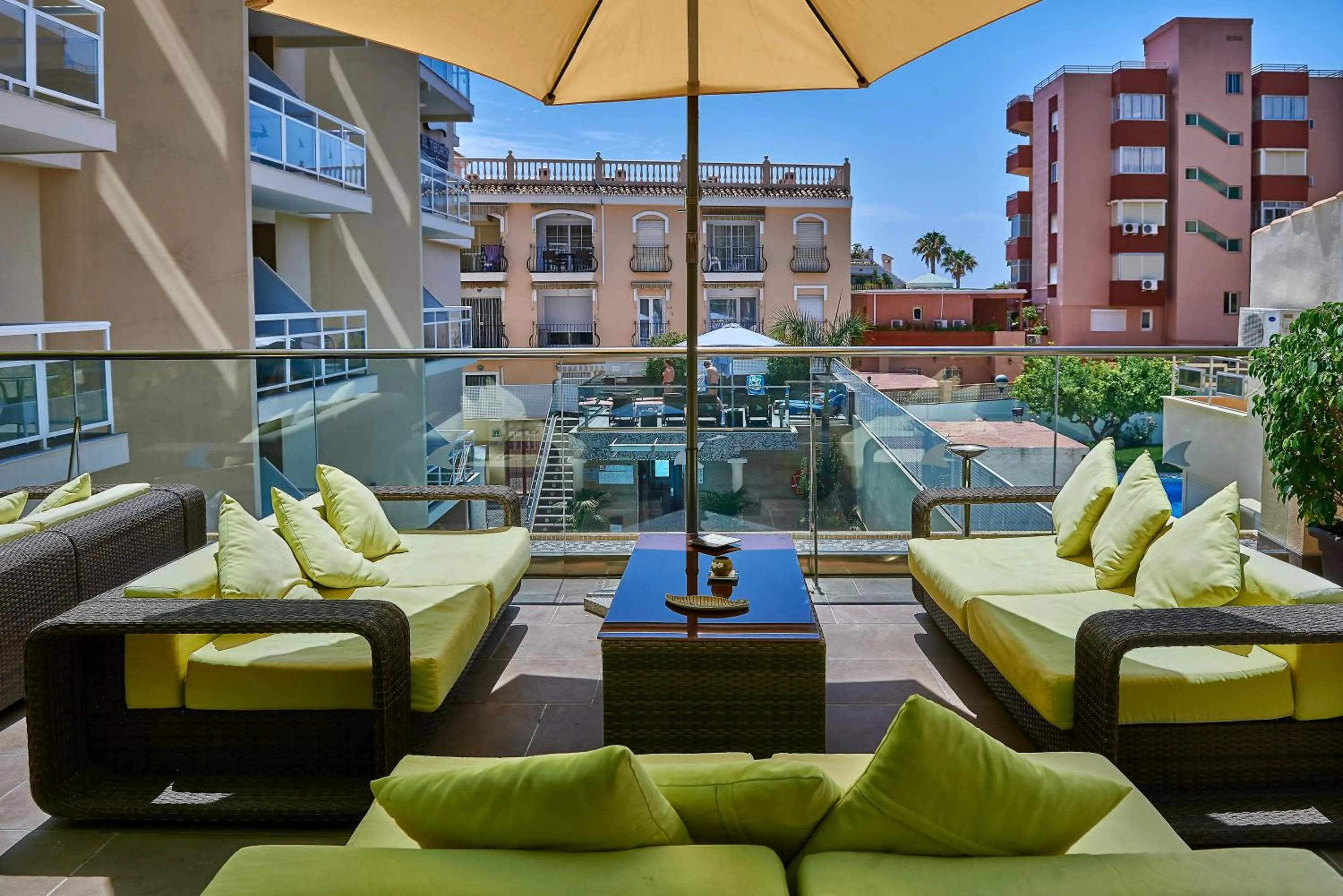 Balcony/Terrace in Moon Dreams Torremolinos - Adults Recommended