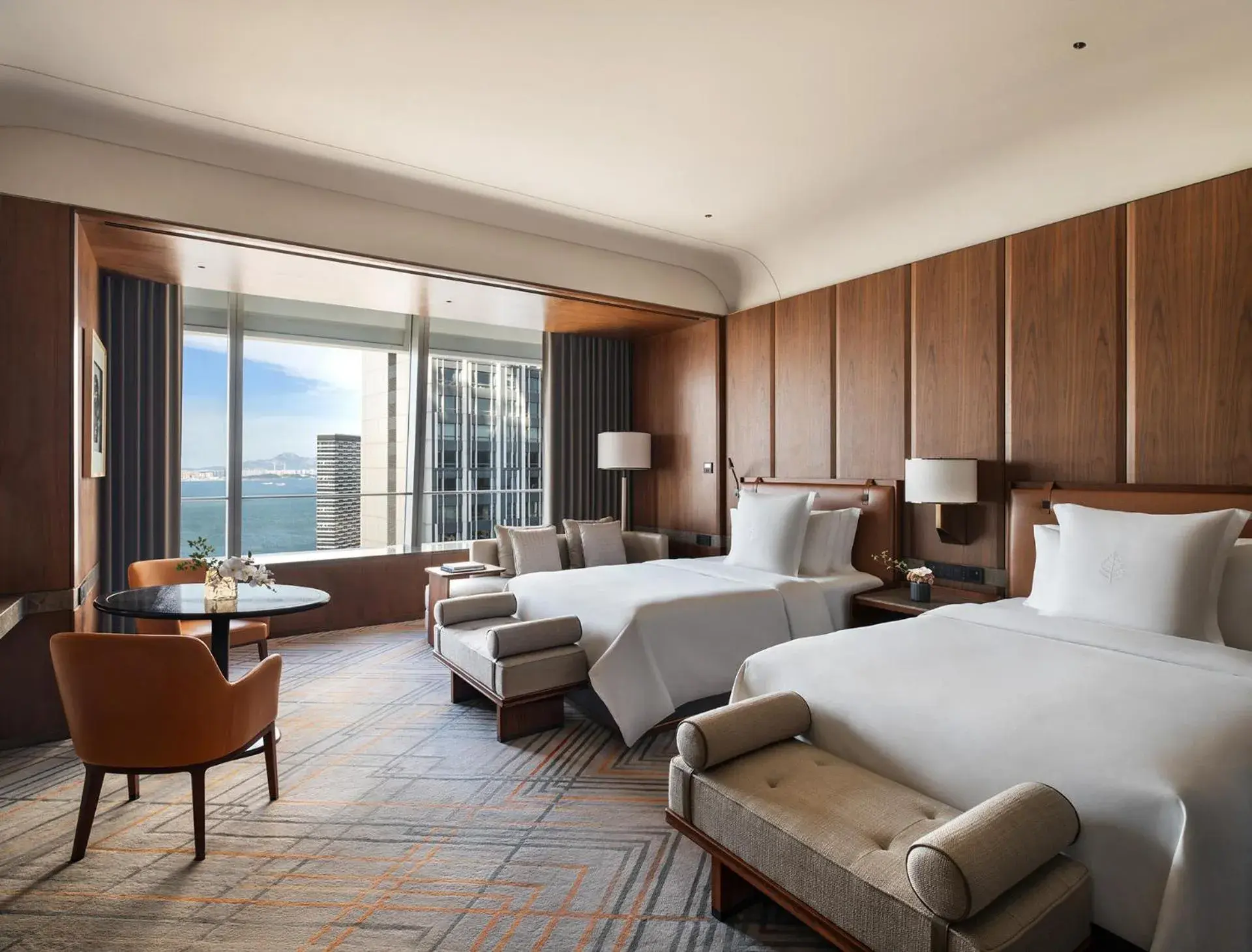 Deluxe Ocean View Room Twins in Four Seasons Hotel Dalian Deluxe Ocean View Room Twins in Four Seasons Hotel Dalian