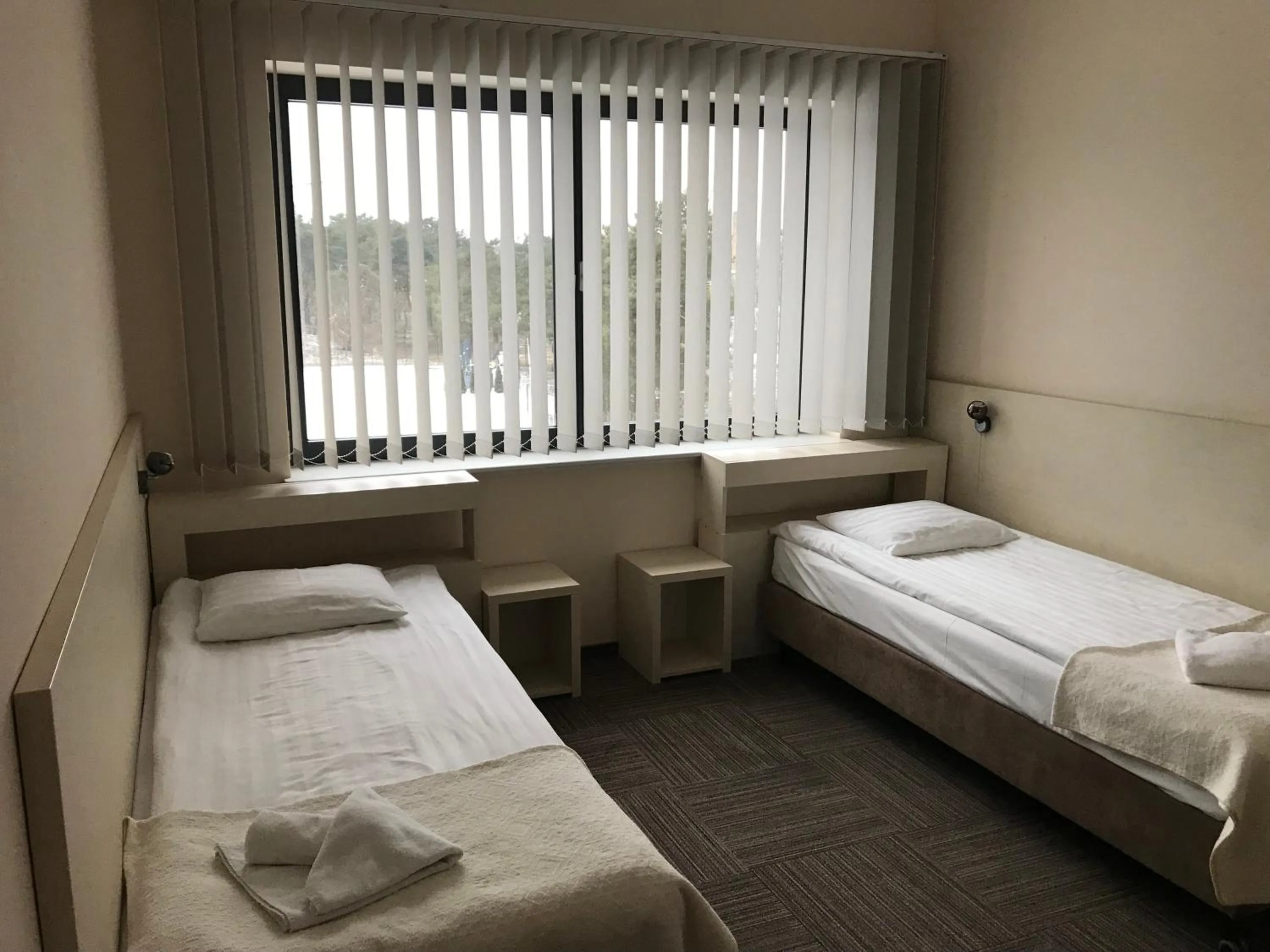 Bed in Hotel Meeting