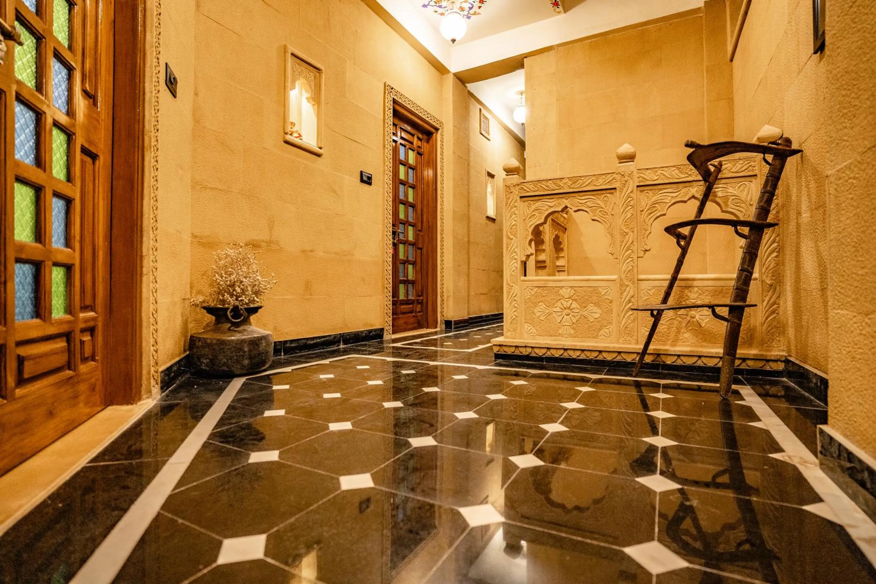 Lobby or reception in Tripli Hotels Prithvi Haveli