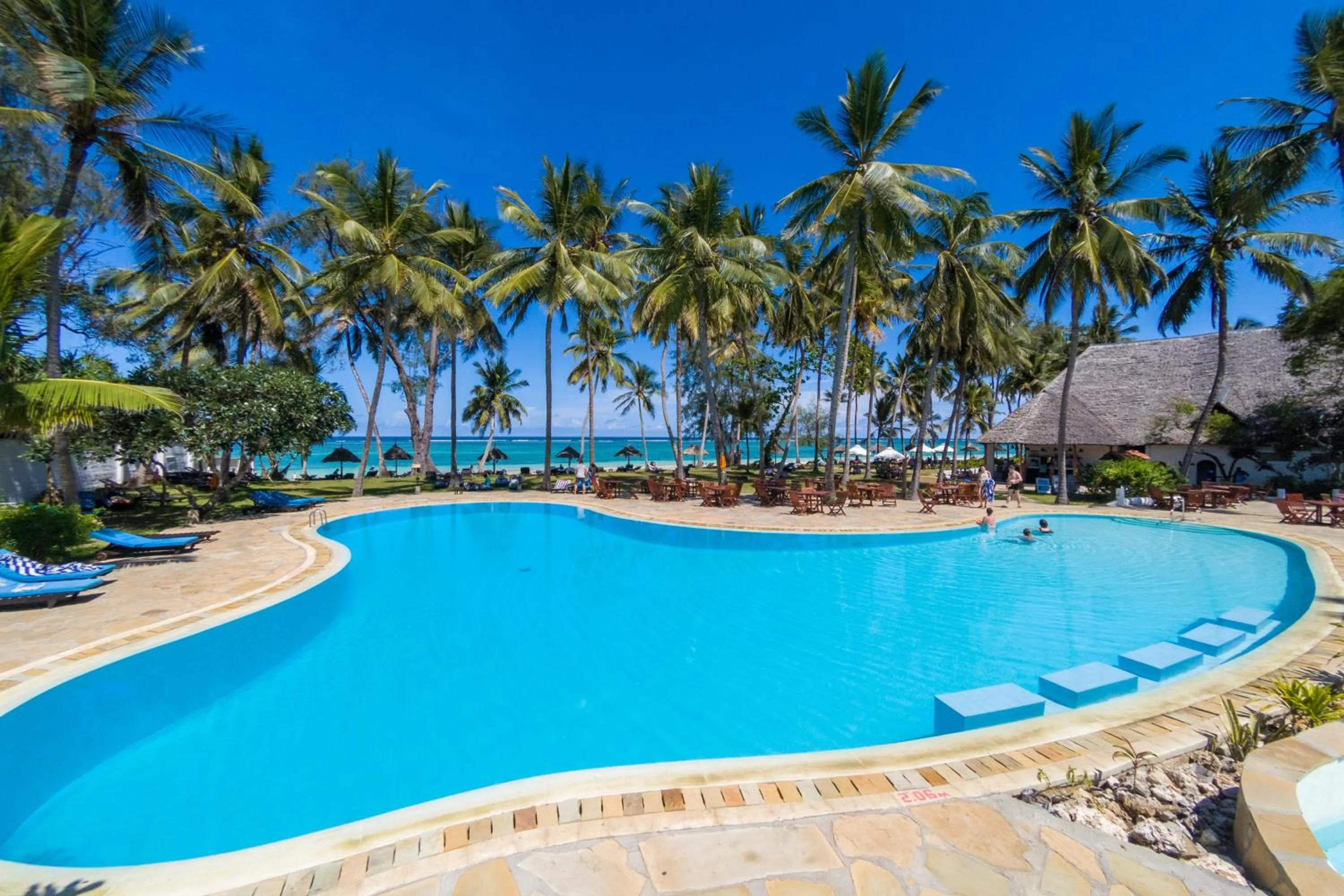 Pool view in Diani Sea Lodge - All Inclusive