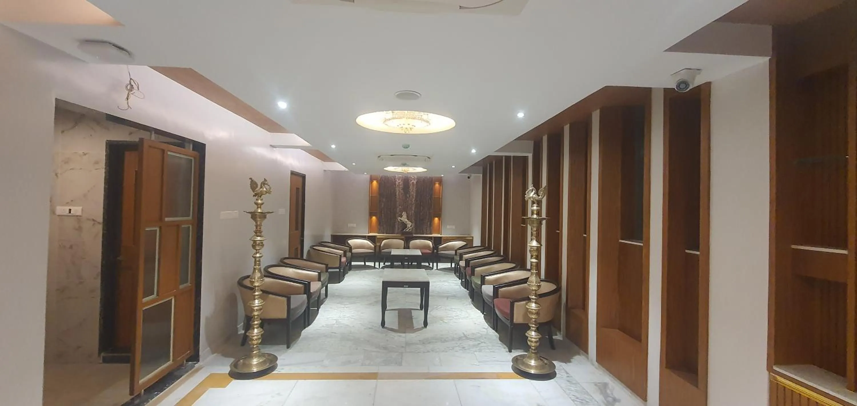 Lobby or reception in Hotel Saratharajans