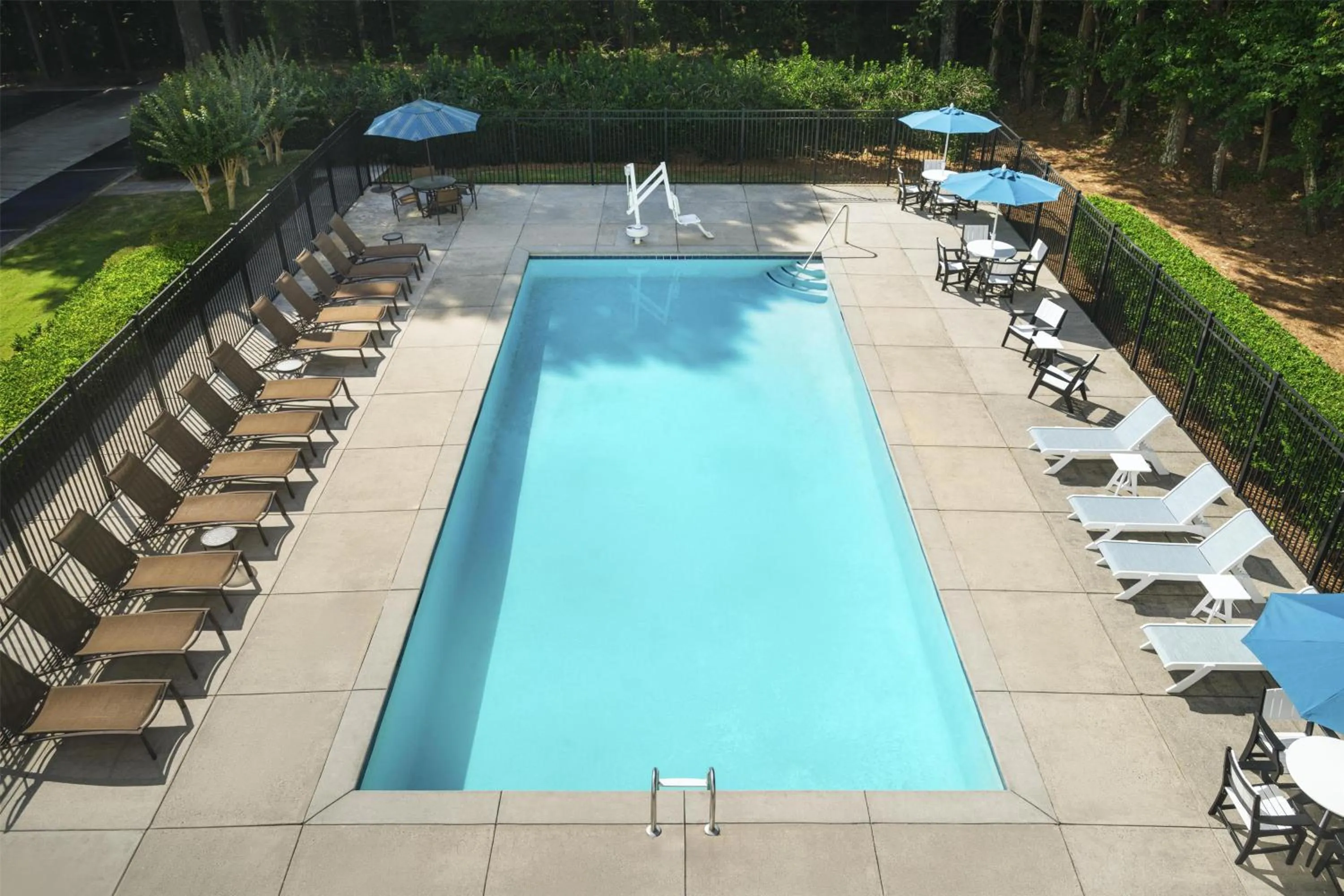 Swimming pool in Hyatt Place Atlanta Alpharetta North Point Mall