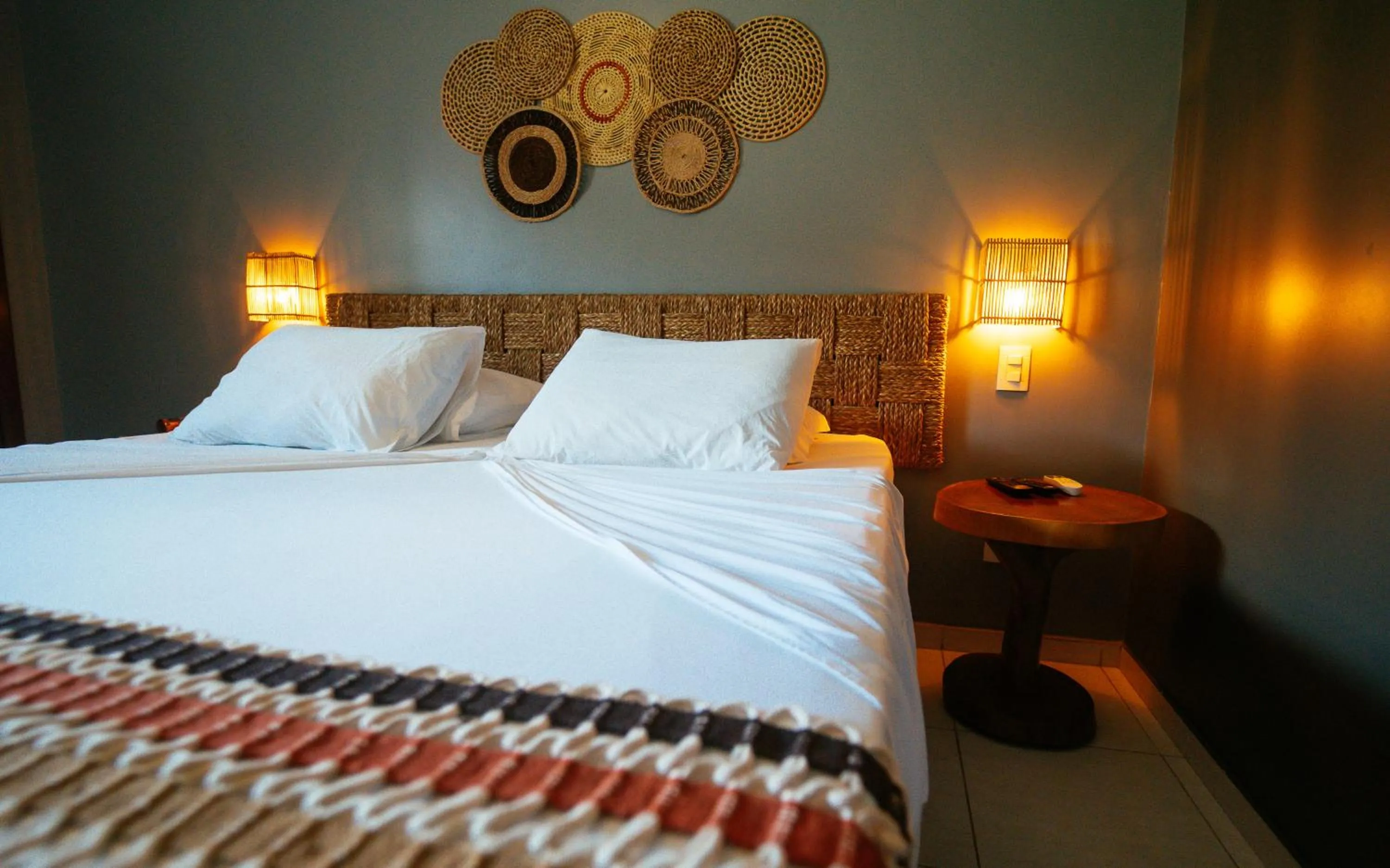 Bed in Hotel Pousada Rancho das Dunas