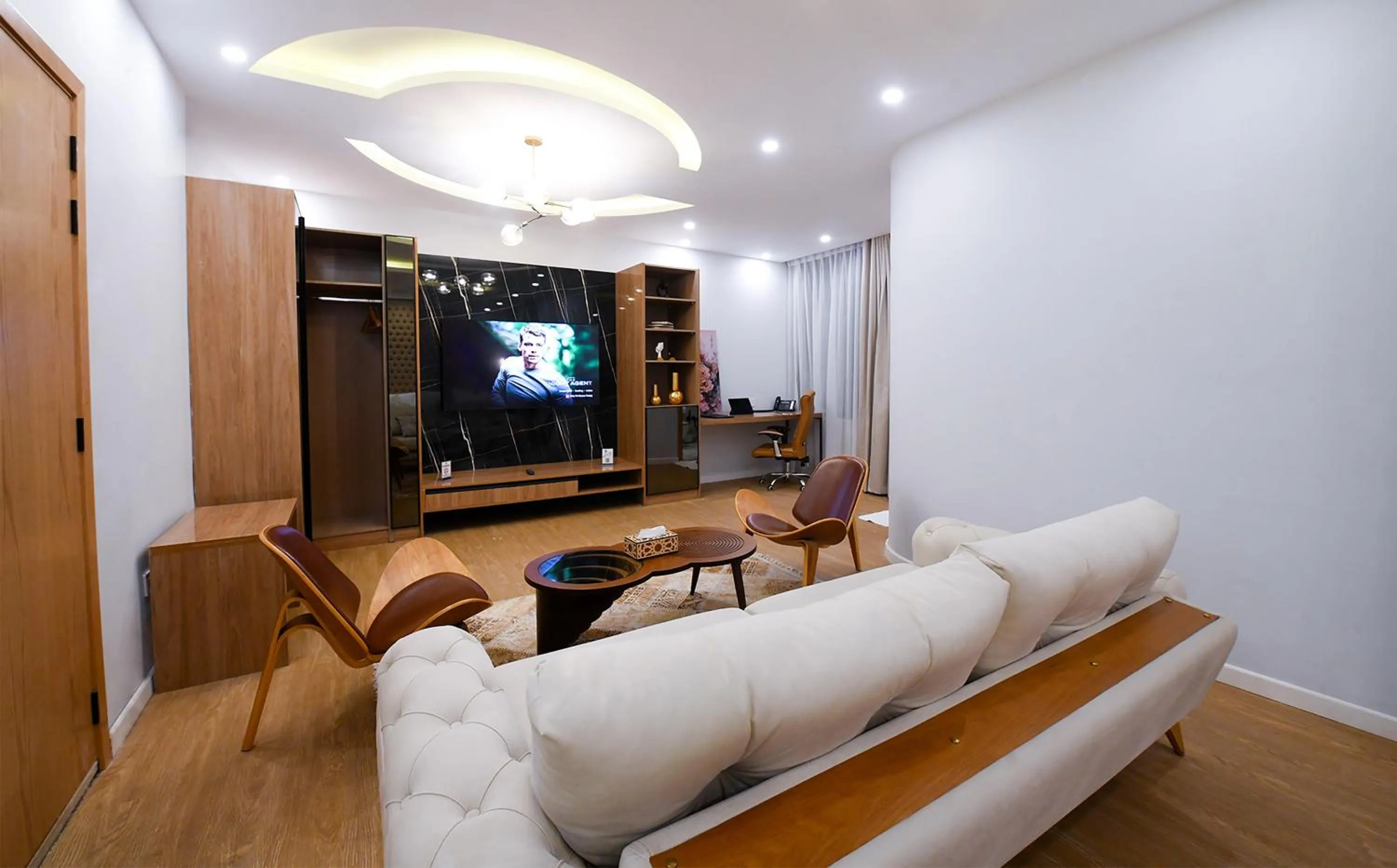 Communal lounge/ TV room in Arabella Premium Residence - New Cairo
