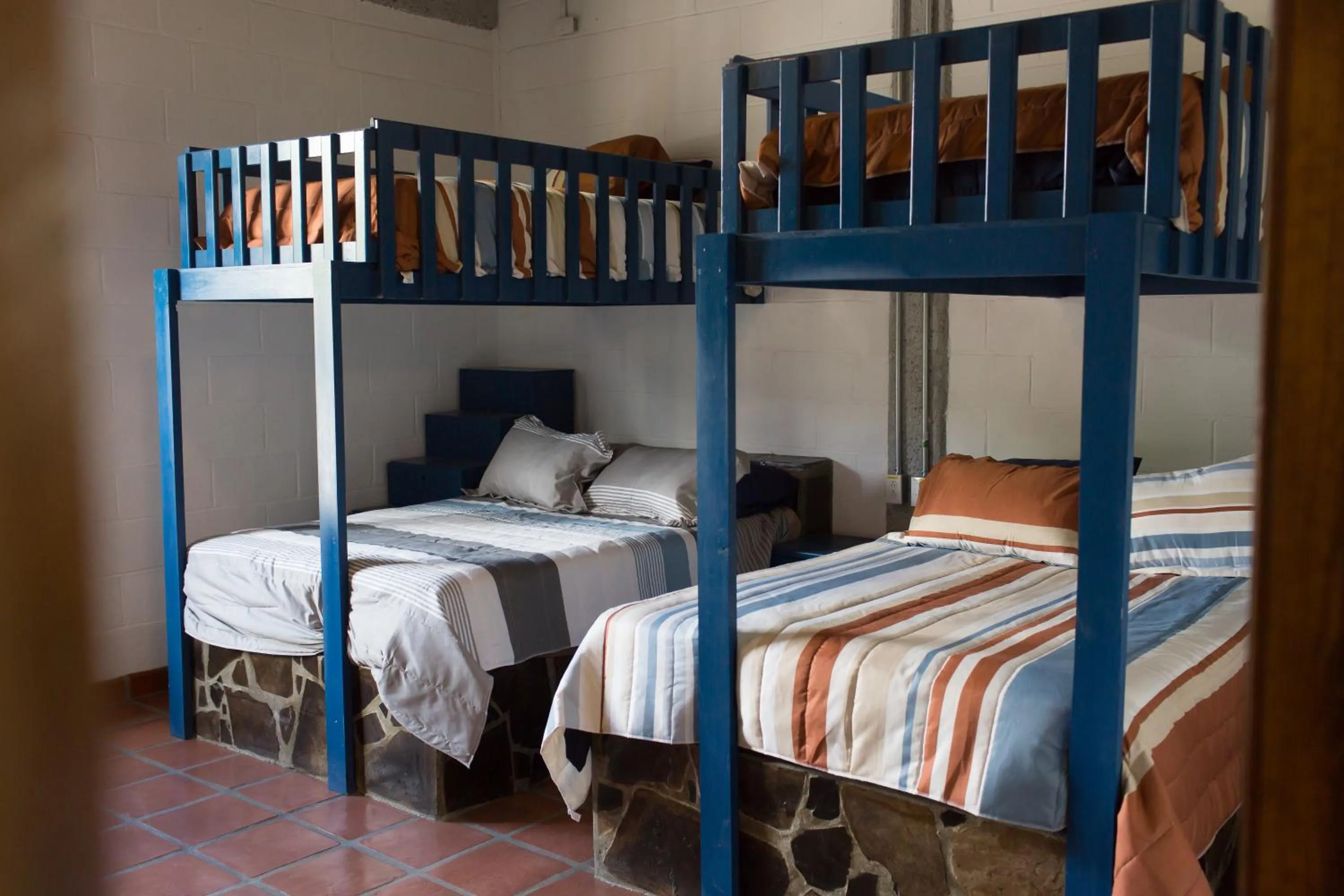 Bed in Cabañas Bungalos las Alazanas