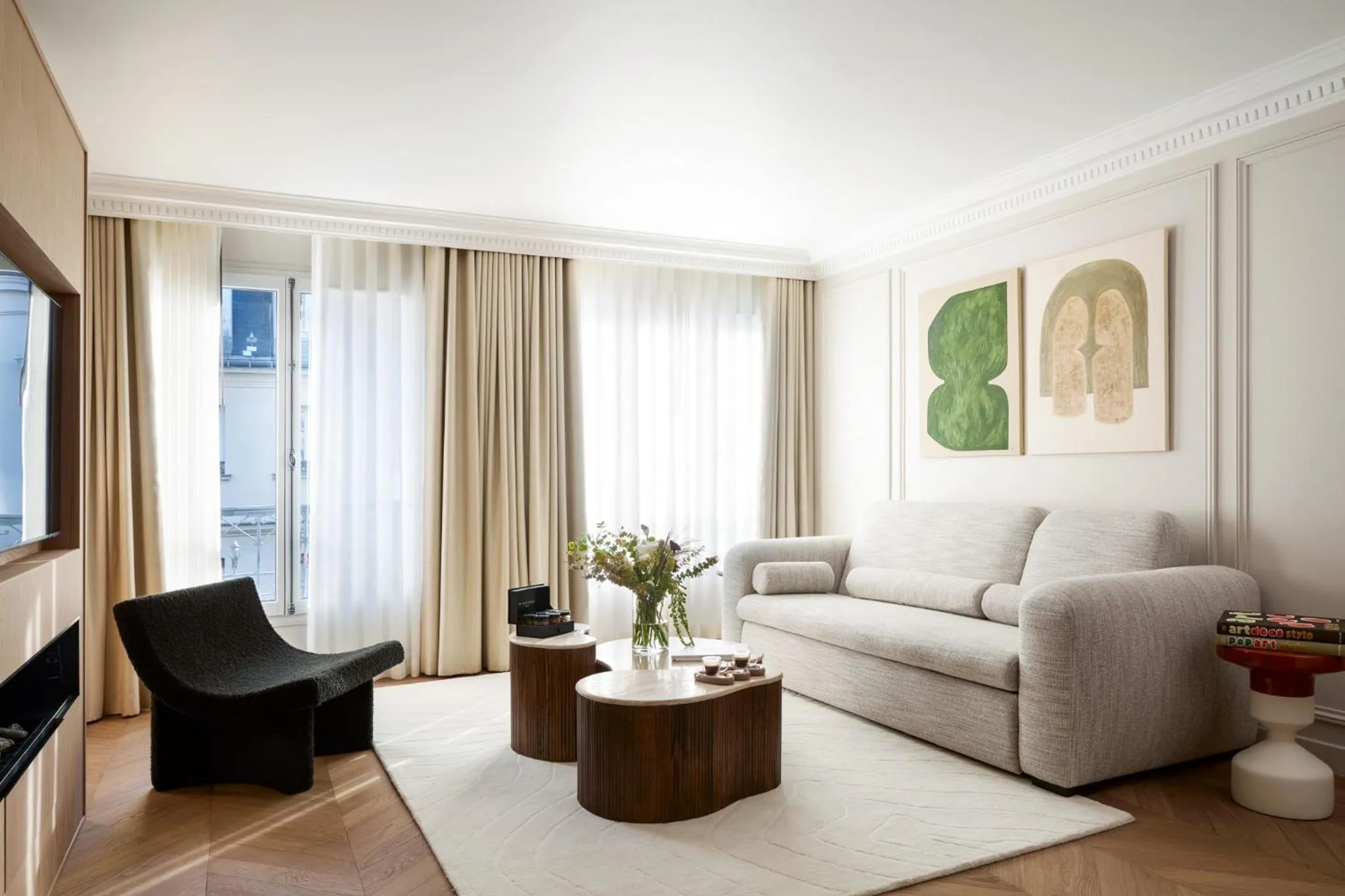 Living room in HIGHSTAY - Luxury Serviced Apartments - Centre Pompidou